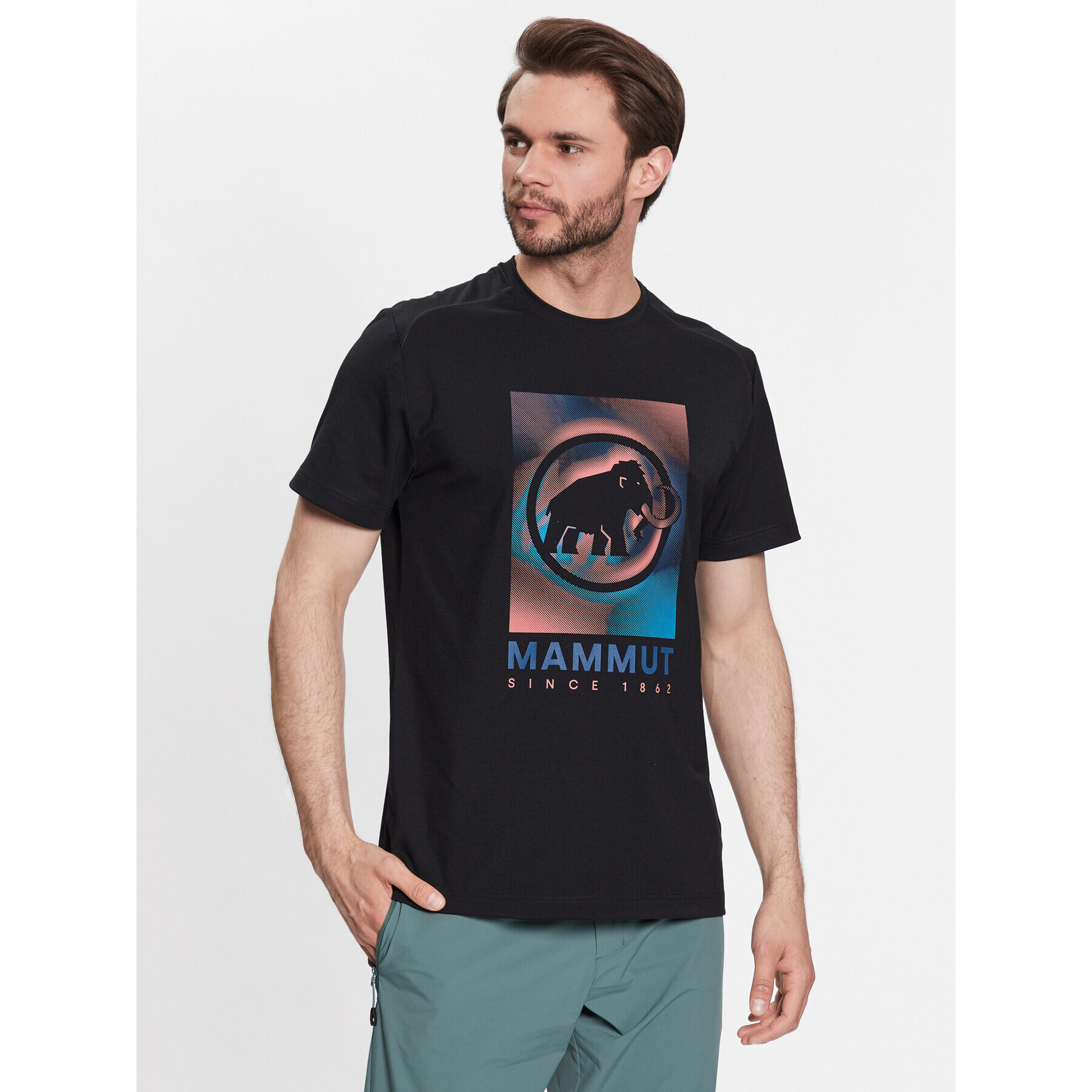 Mammut Тишърт 1017-05260 Черен Regular Fit - Pepit.bg