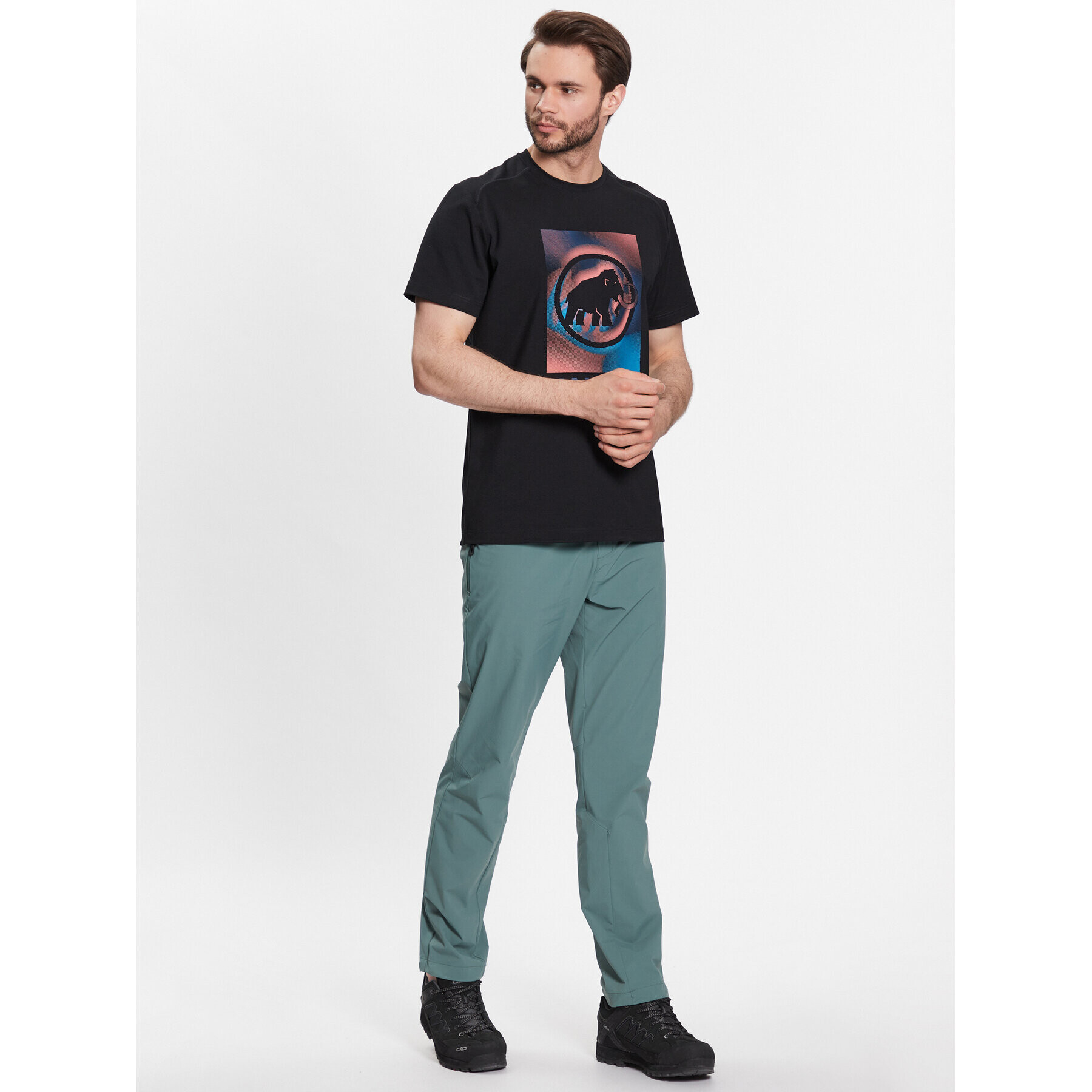 Mammut Тишърт 1017-05260 Черен Regular Fit - Pepit.bg
