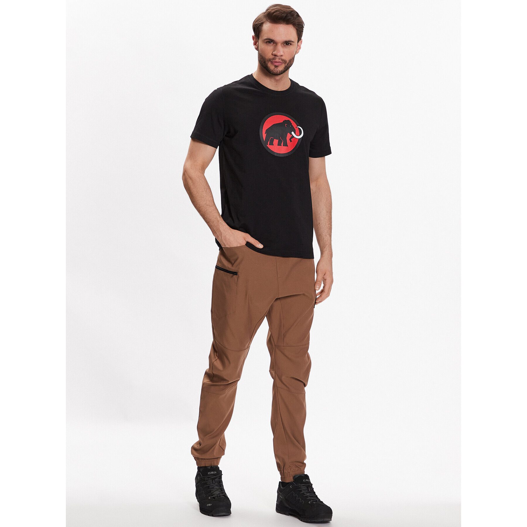 Mammut Тишърт 1017-05890 Черен Regular Fit - Pepit.bg