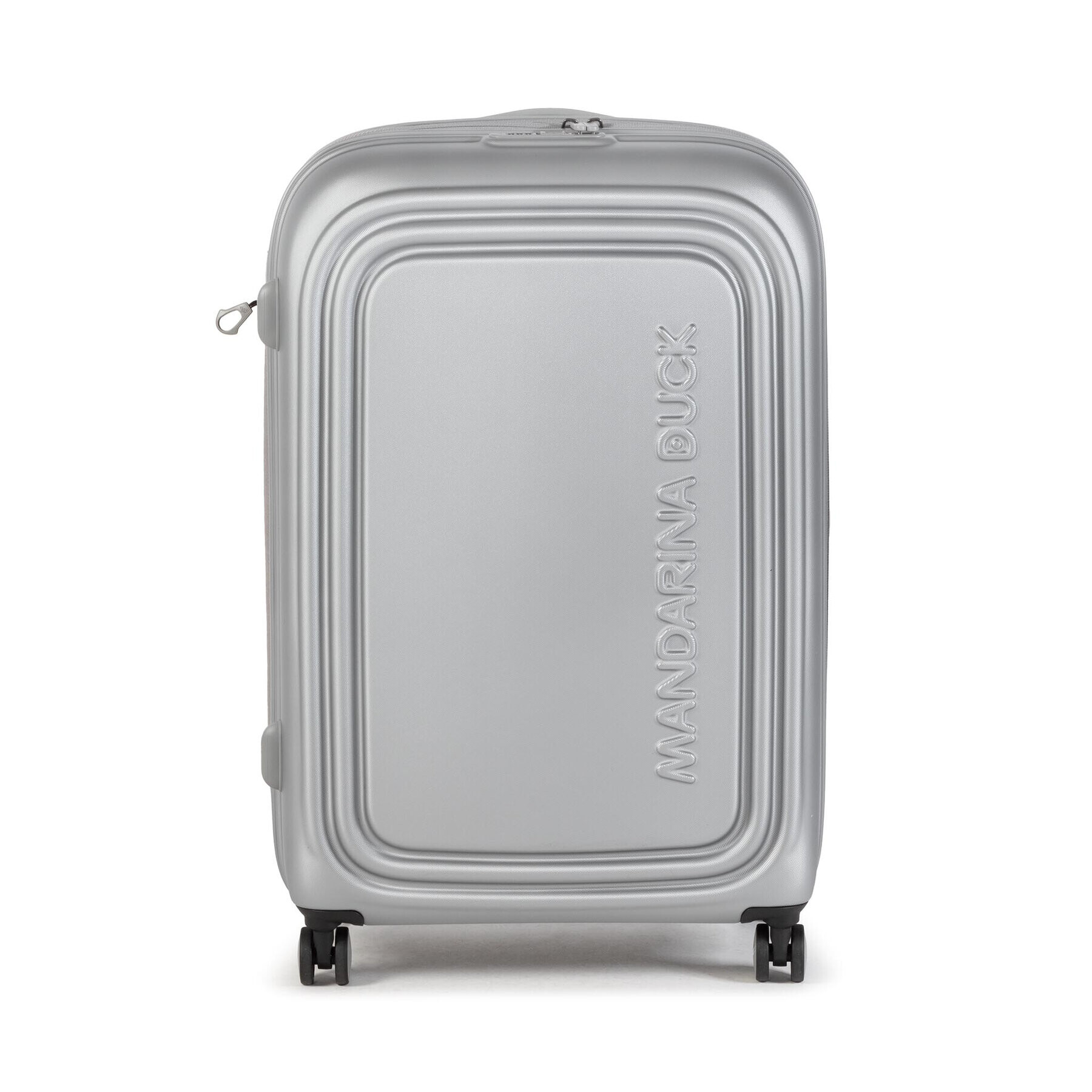 Mandarina Duck Голям твърд куфар Trolley P10SZV33466 Сребрист - Pepit.bg