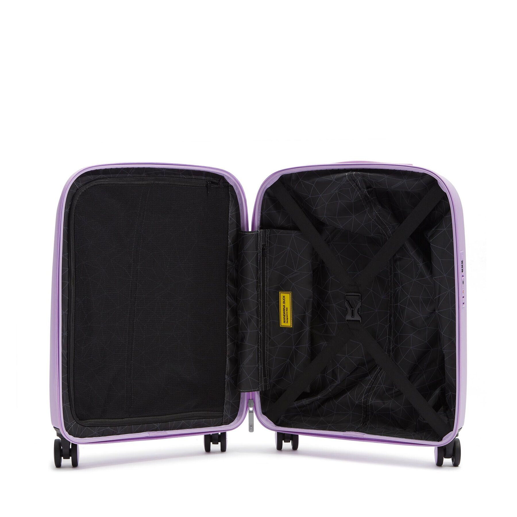 Mandarina Duck Малък твърд куфар New Drop P10KVV01A25 Виолетов - Pepit.bg