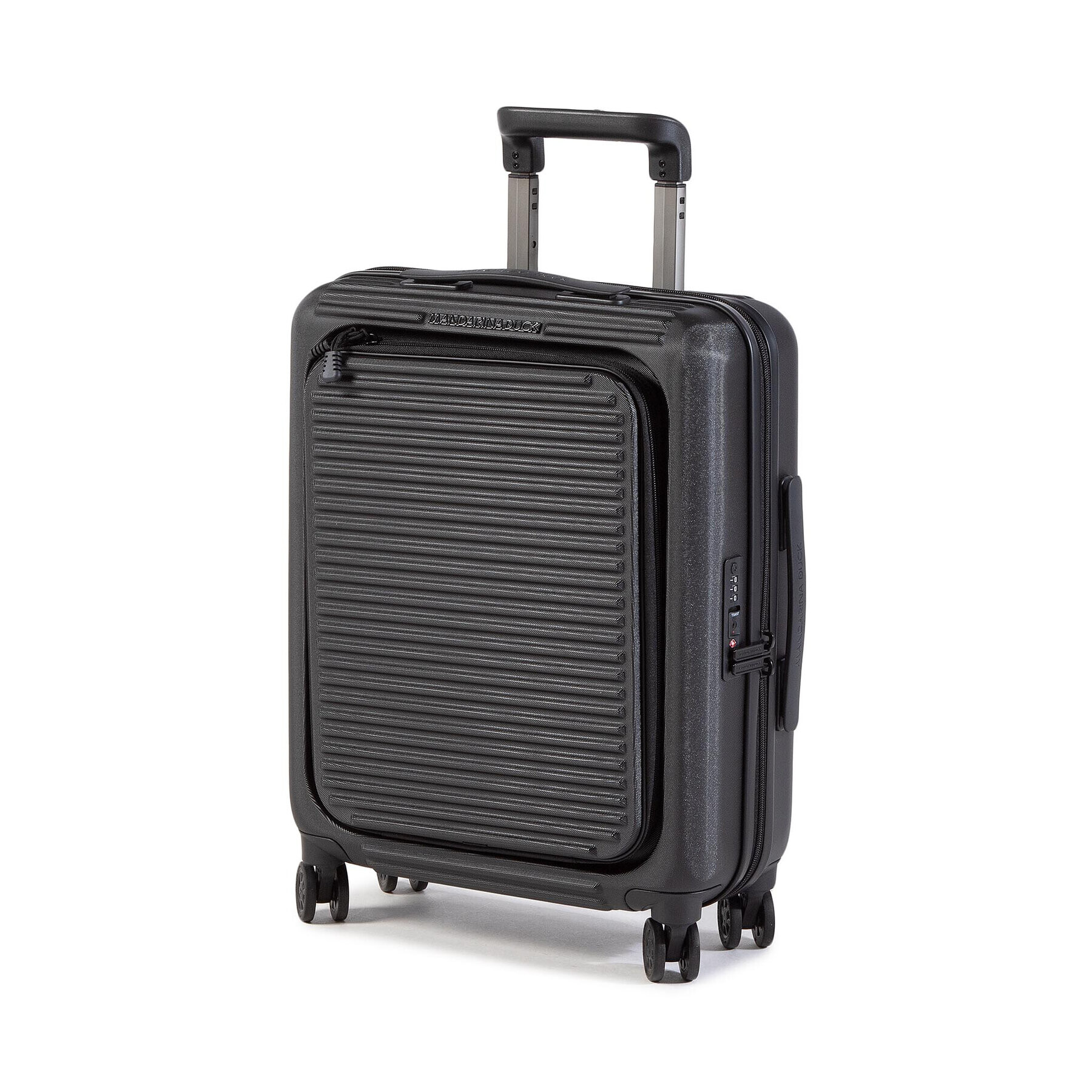 Mandarina Duck Малък твърд куфар Tank Case P10FSV22 Черен - Pepit.bg