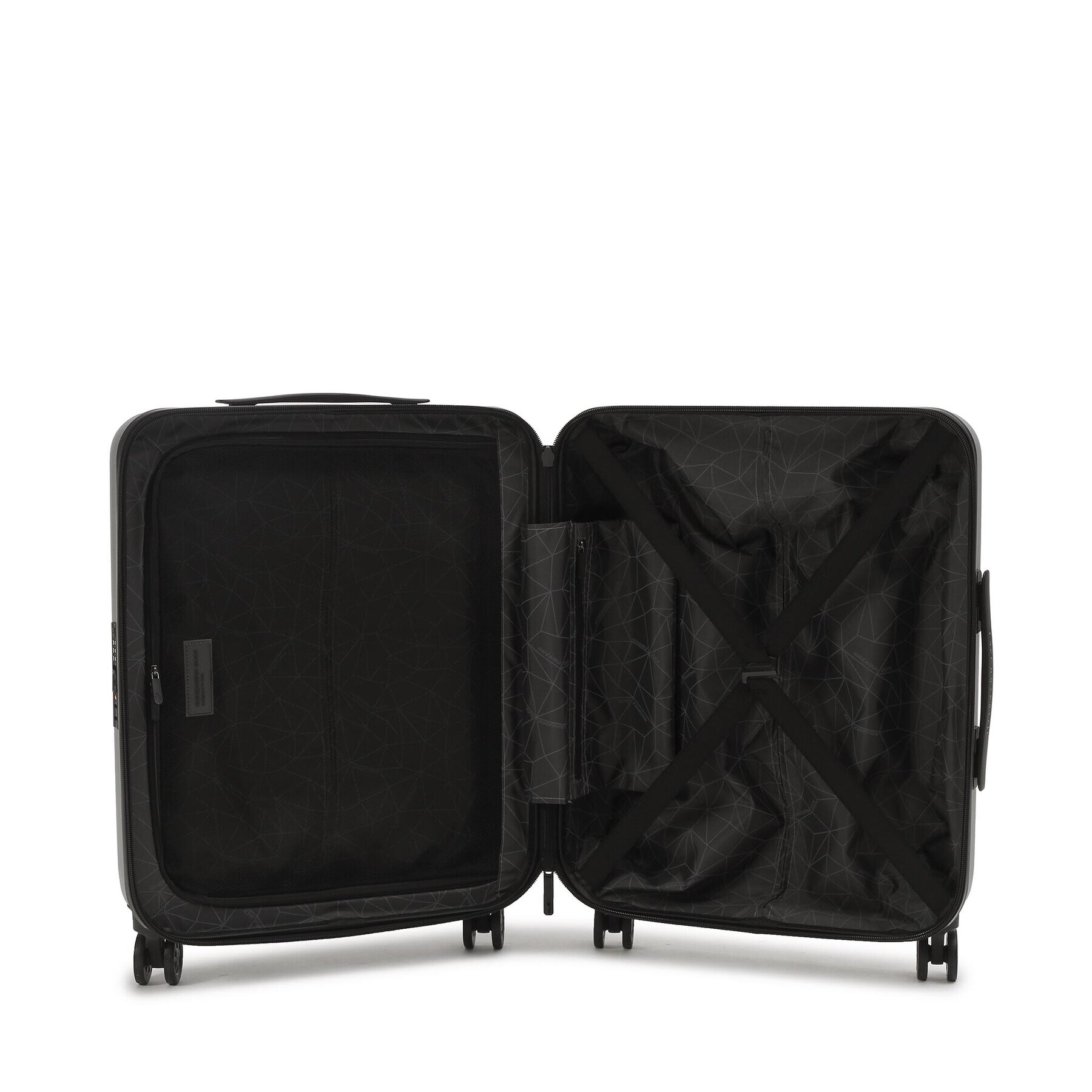 Mandarina Duck Малък твърд куфар Tank Case P10FSV22002 Сив - Pepit.bg