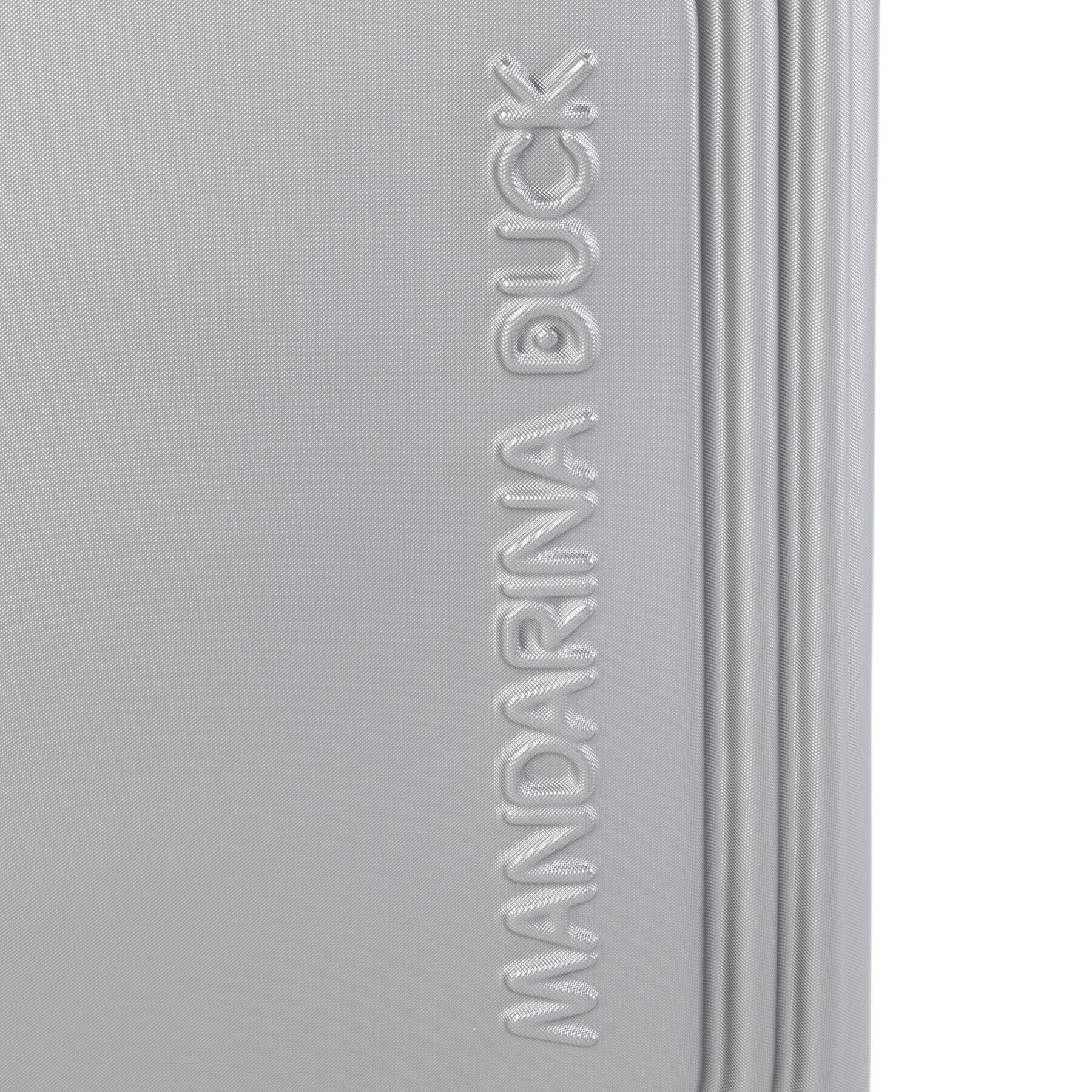 Mandarina Duck Среден твърд куфар Logoduck + P10SZV32466 Сребрист - Pepit.bg