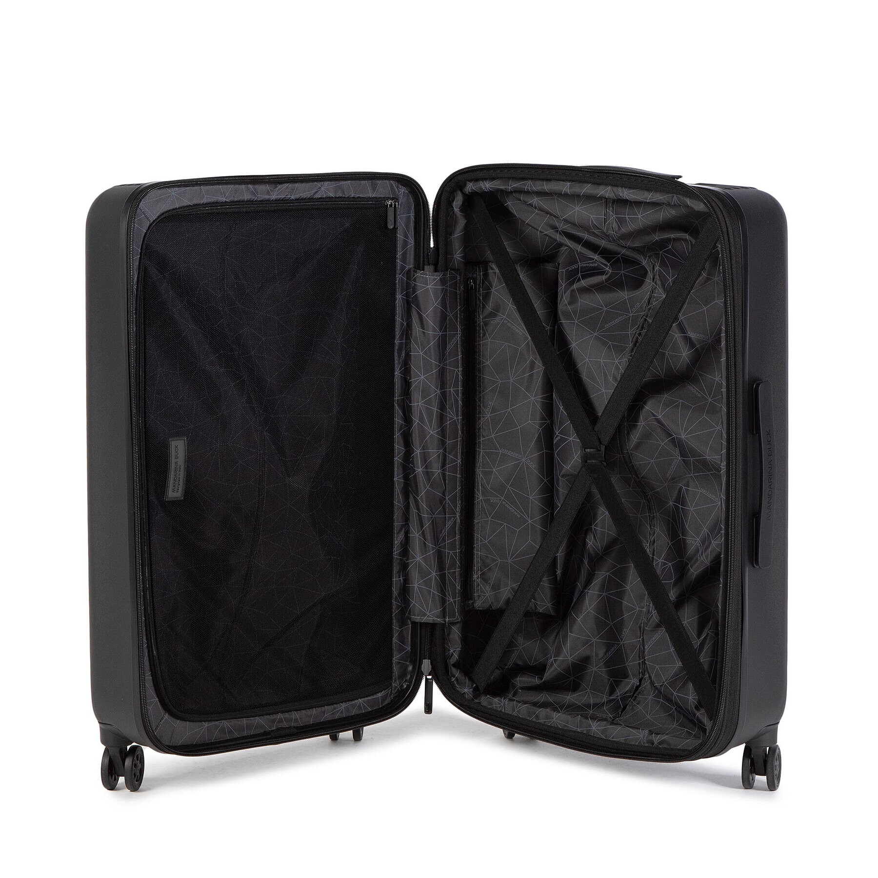 Mandarina Duck Среден твърд куфар Tank Case P10FSV23651 Черен - Pepit.bg