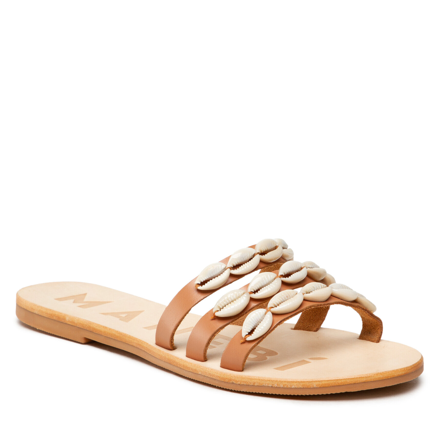 Manebi Чехли Leather Sandals S 0.1 Y0 Кафяв - Pepit.bg