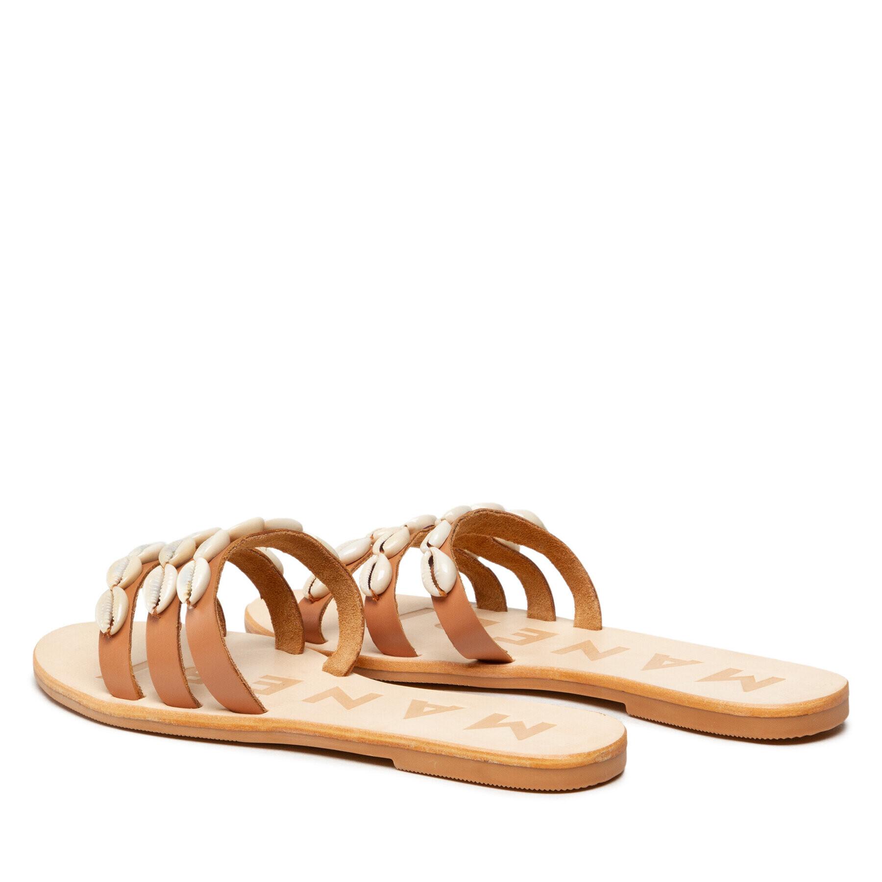 Manebi Чехли Leather Sandals S 0.1 Y0 Кафяв - Pepit.bg