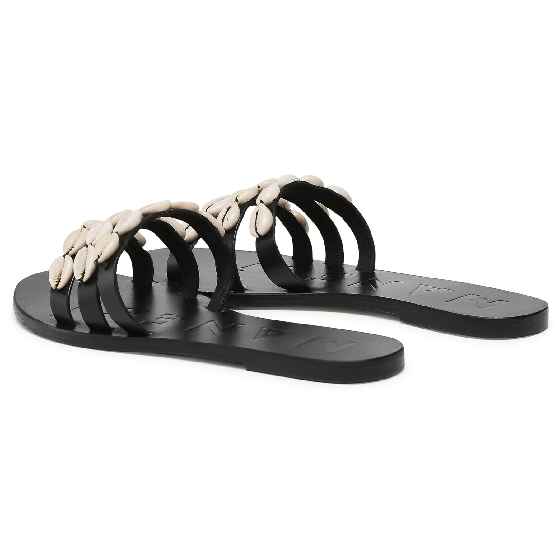 Manebi Чехли Leather Sandals S 0.2 Y0 Черен - Pepit.bg