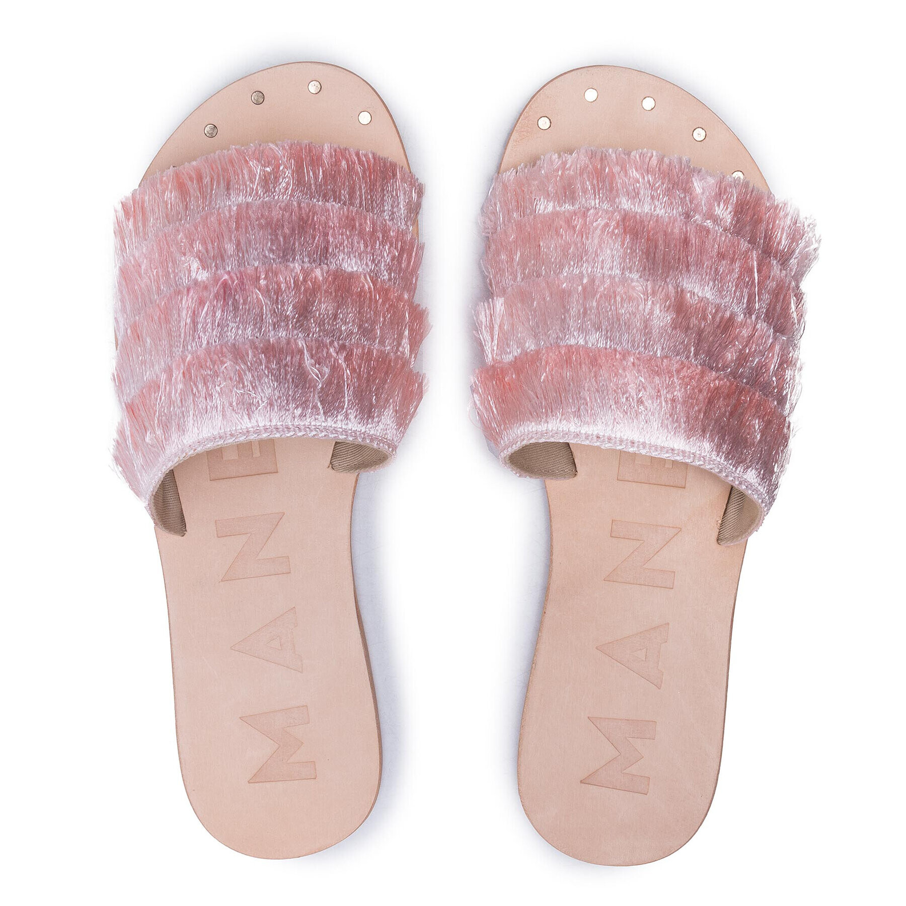 Manebi Чехли Leather Sandals S 2.4 Y0 Розов - Pepit.bg