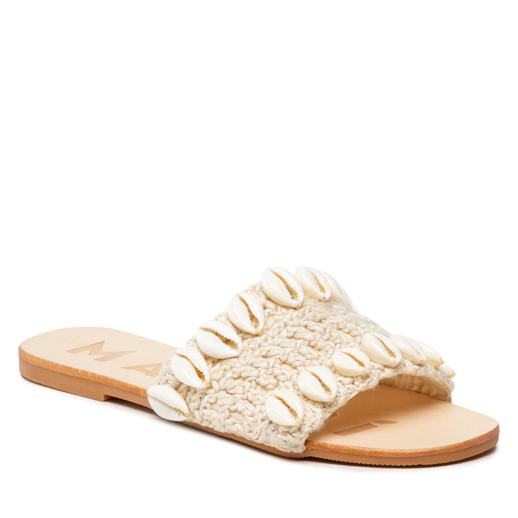 Manebi Чехли Leather Sandals S 2.8 Y0 Бежов - Pepit.bg