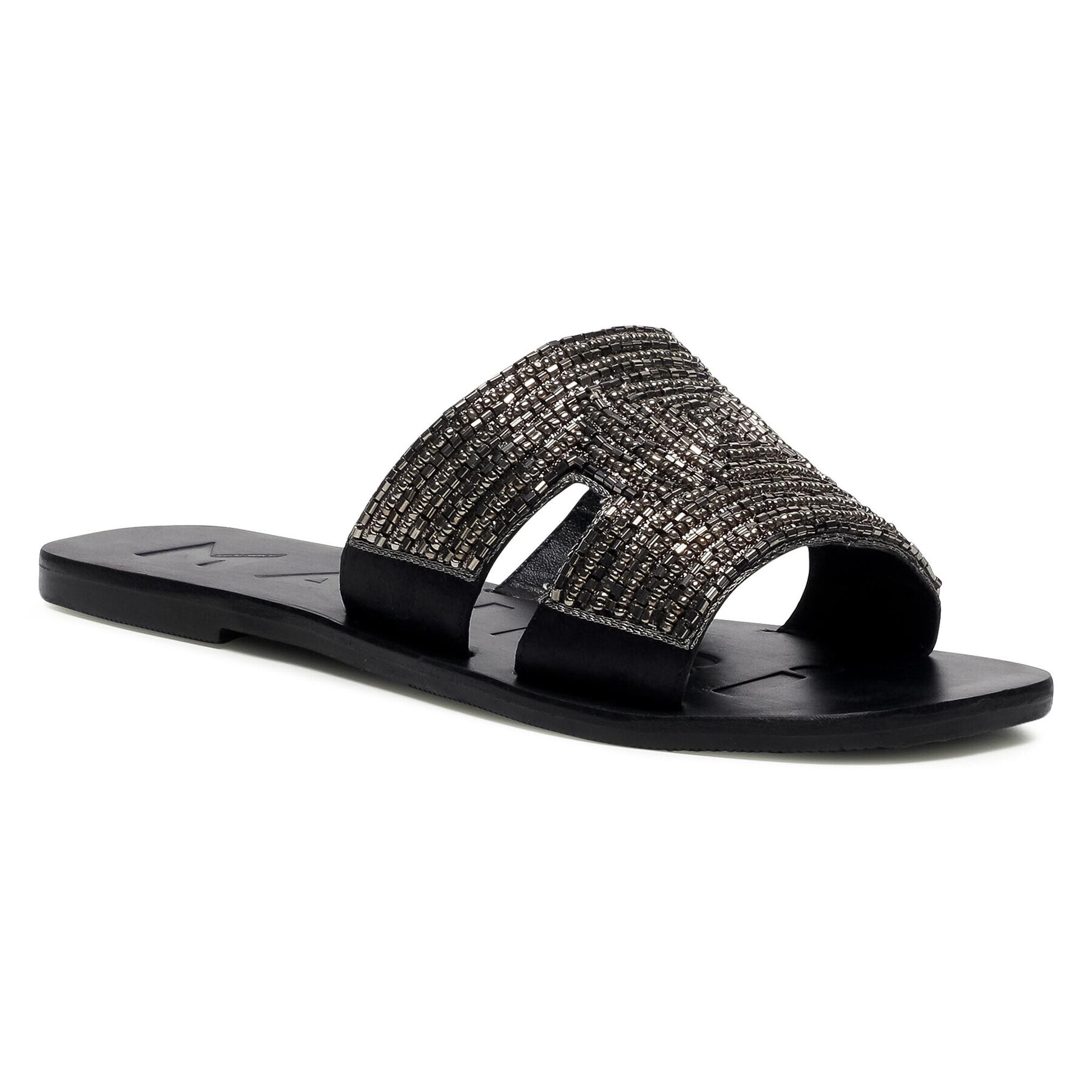 Manebi Чехли Leather Sandals S 4.0 Y0 Сребрист - Pepit.bg
