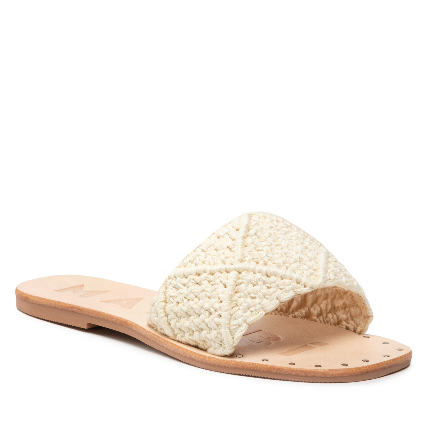 Manebi Чехли Leather Sandals S 6.9 Y0 Бежов - Pepit.bg