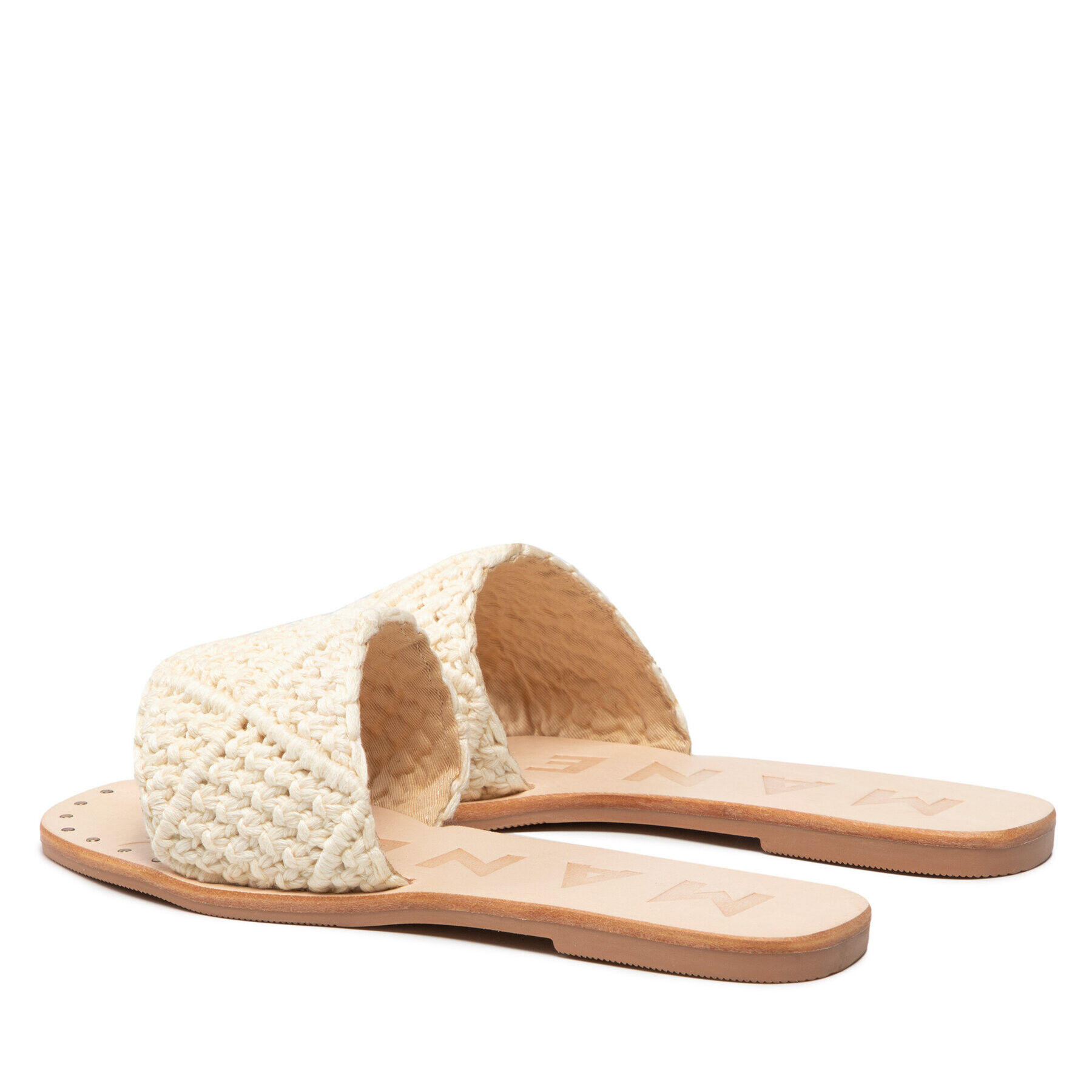 Manebi Чехли Leather Sandals S 6.9 Y0 Бежов - Pepit.bg