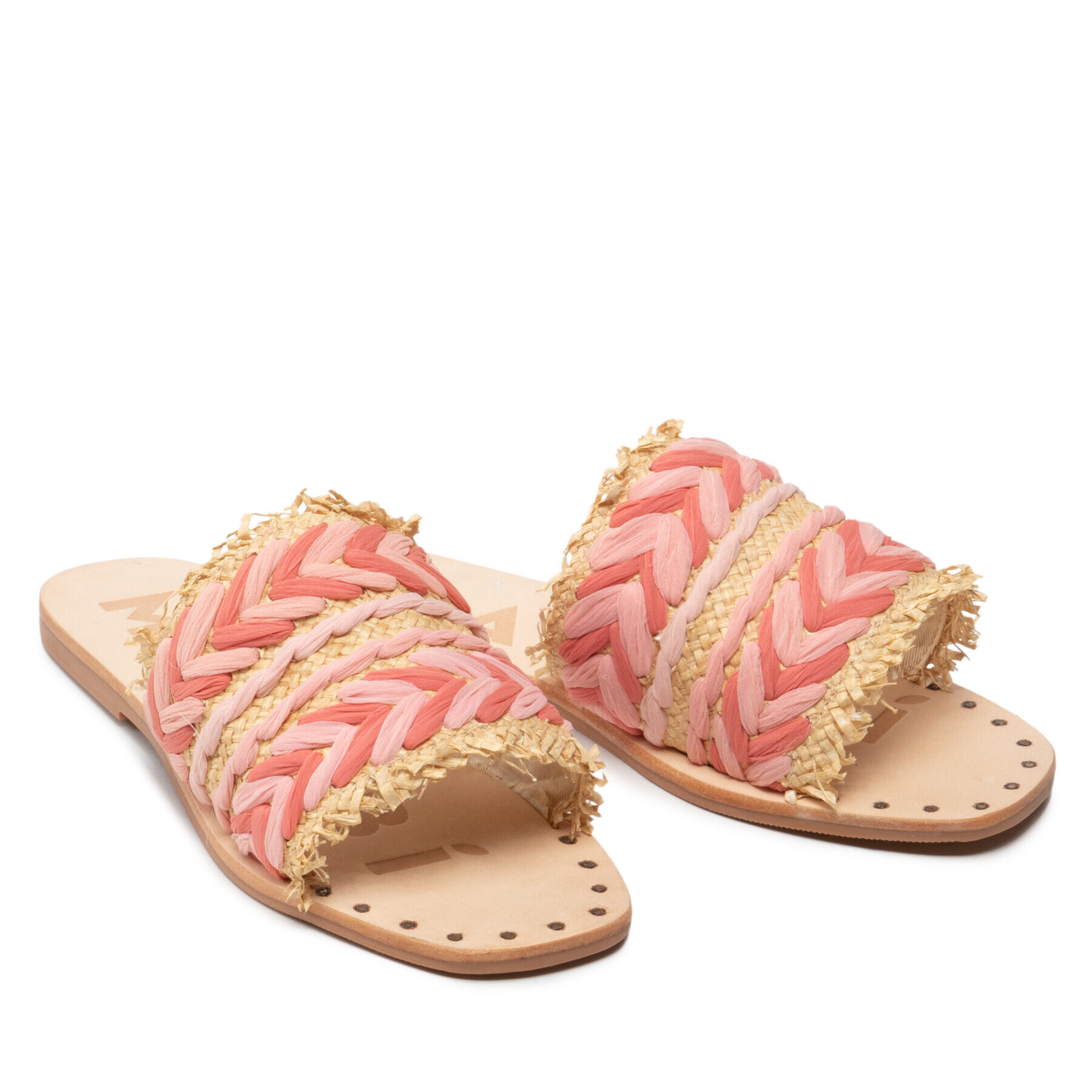 Manebi Чехли Leather Sandals S 8.3 Y0 Розов - Pepit.bg