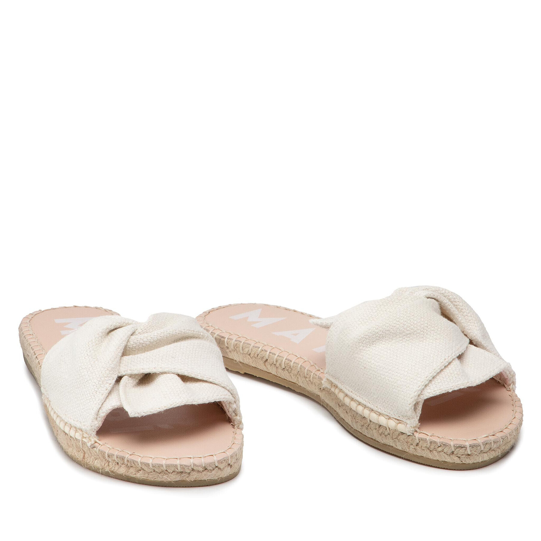 Manebi Чехли Sandals With Knot O 7.0 Jk Бял - Pepit.bg