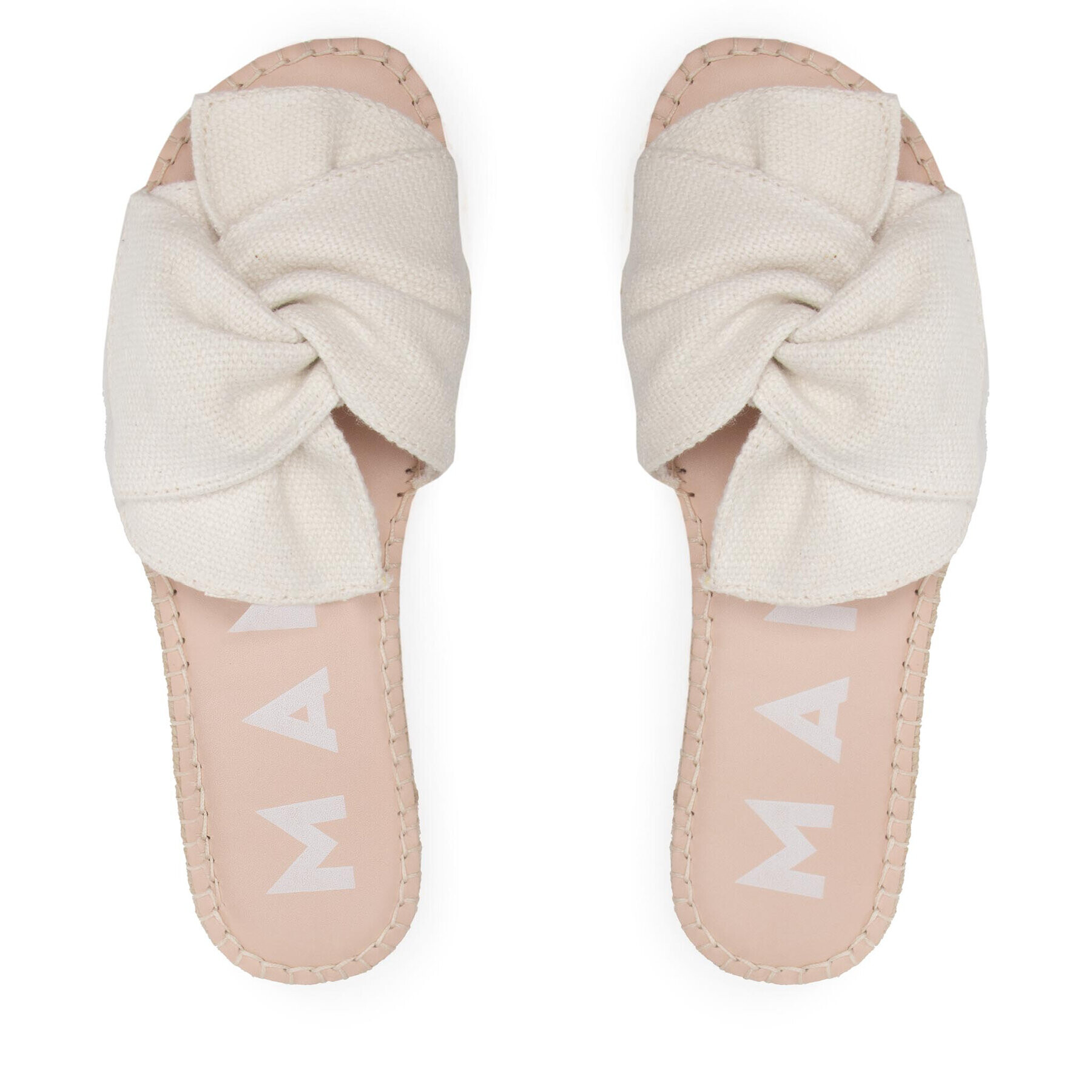 Manebi Чехли Sandals With Knot O 7.0 Jk Бял - Pepit.bg