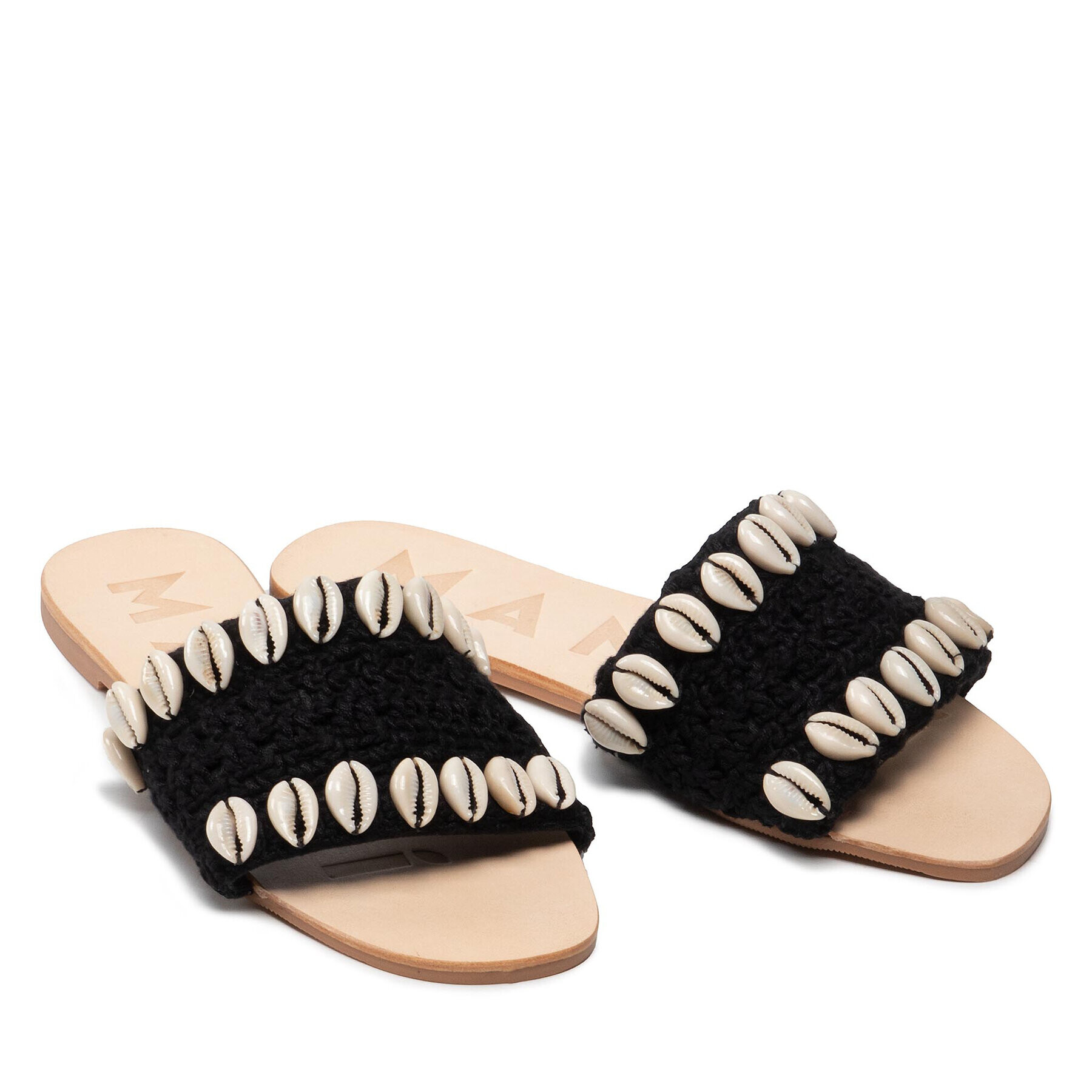 Manebi Чехли Leather Sandals S 2.9 Y0 Черен - Pepit.bg