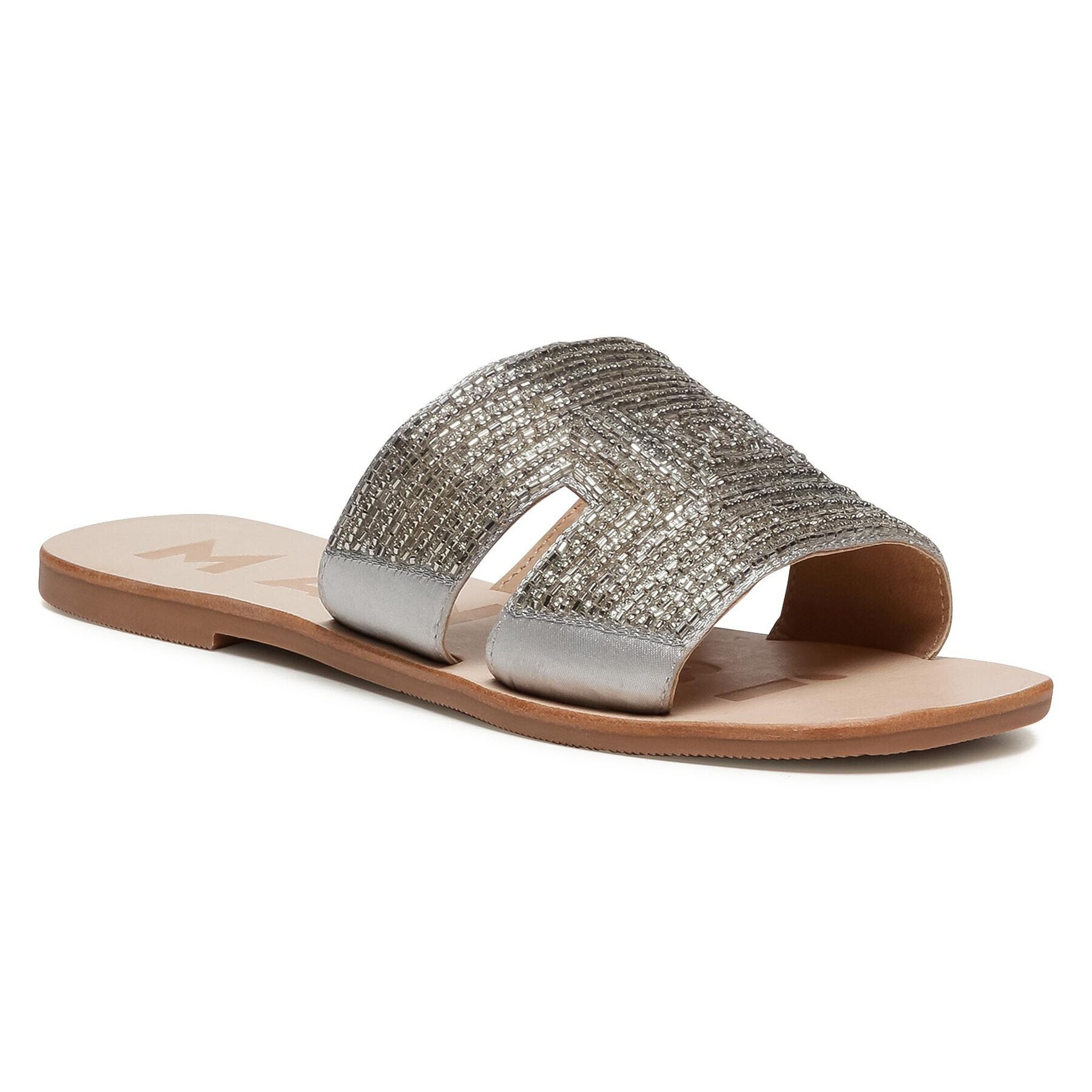 Manebi Чехли Leather Sandals S 4.1 Y0 Сребрист - Pepit.bg