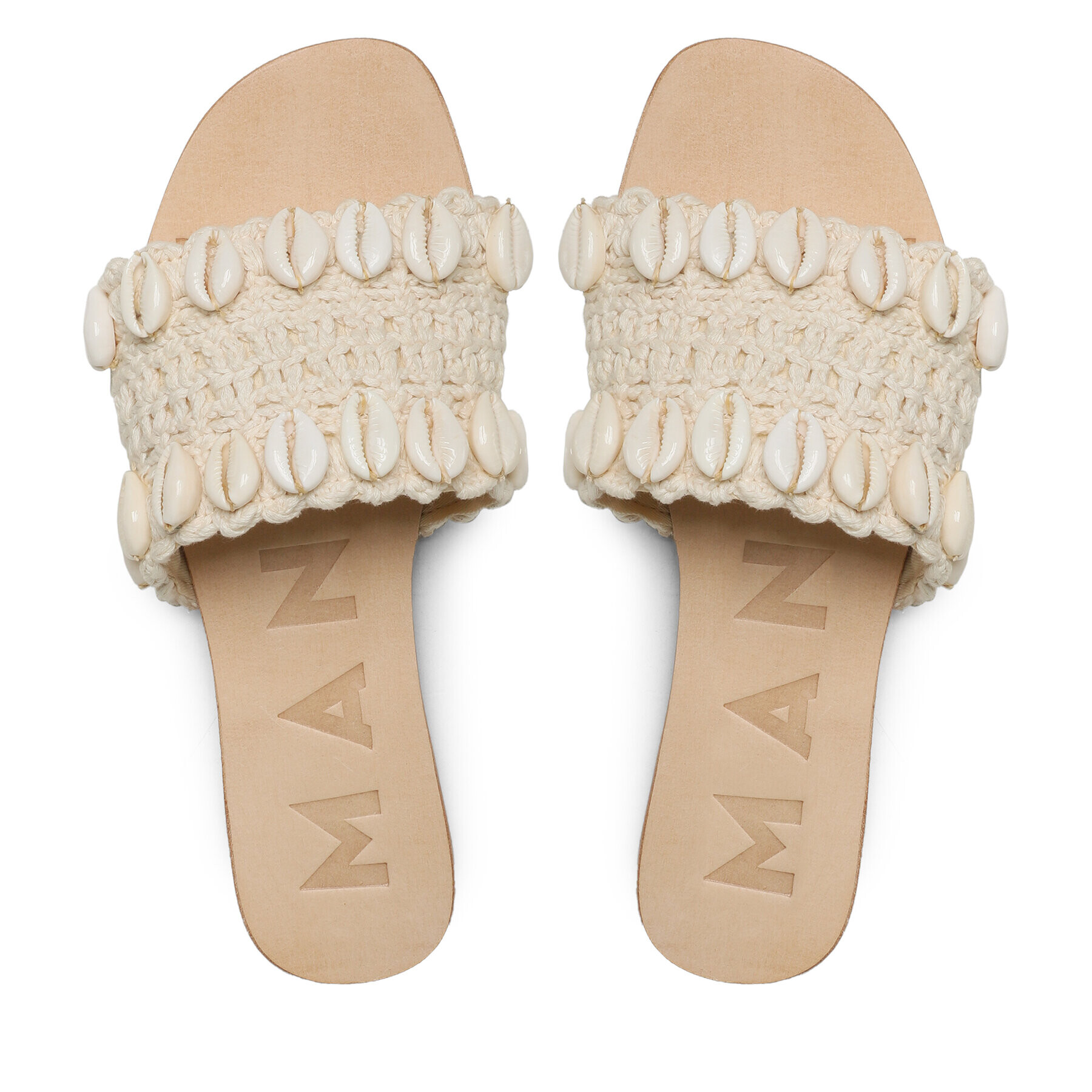 Manebi Чехли Sandals S 2.8 Y0 Екрю - Pepit.bg