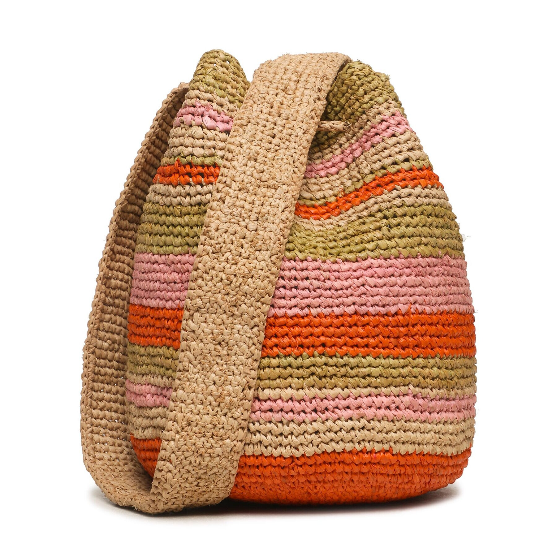 Manebi Дамска чанта Natural Raffia Beach Bucket V 5.9 AE Бежов - Pepit.bg