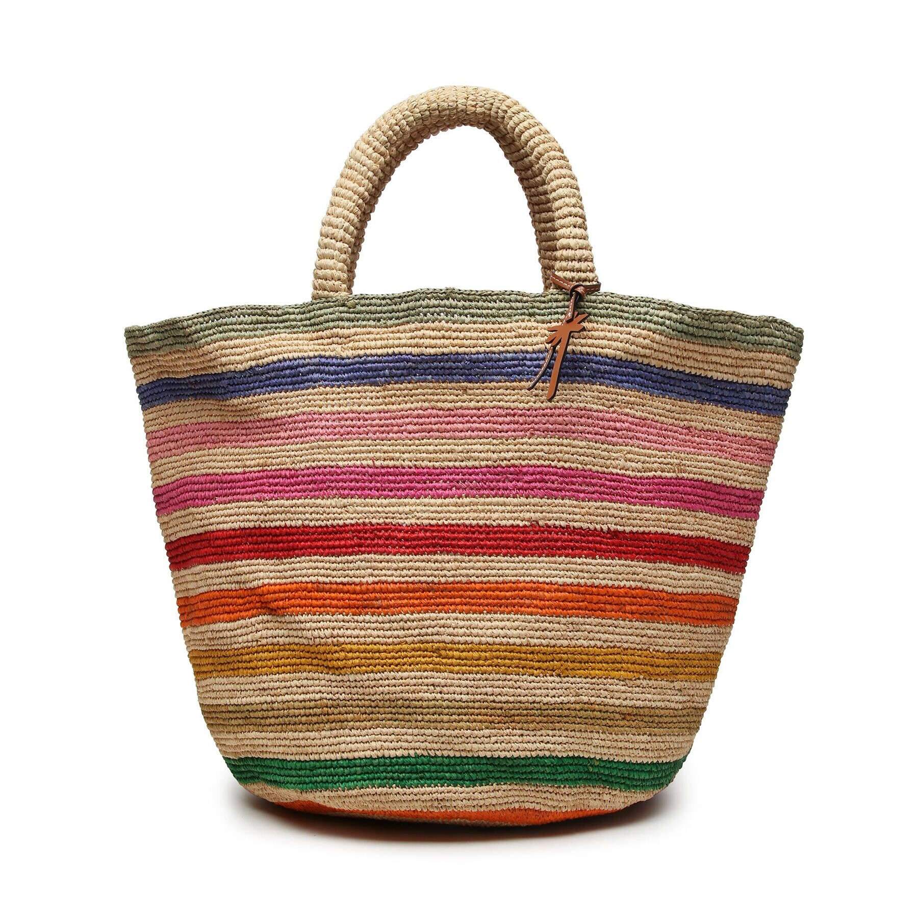 Manebi Дамска чанта Natural Raffia Summer Bag V 2.0 AD Бежов - Pepit.bg