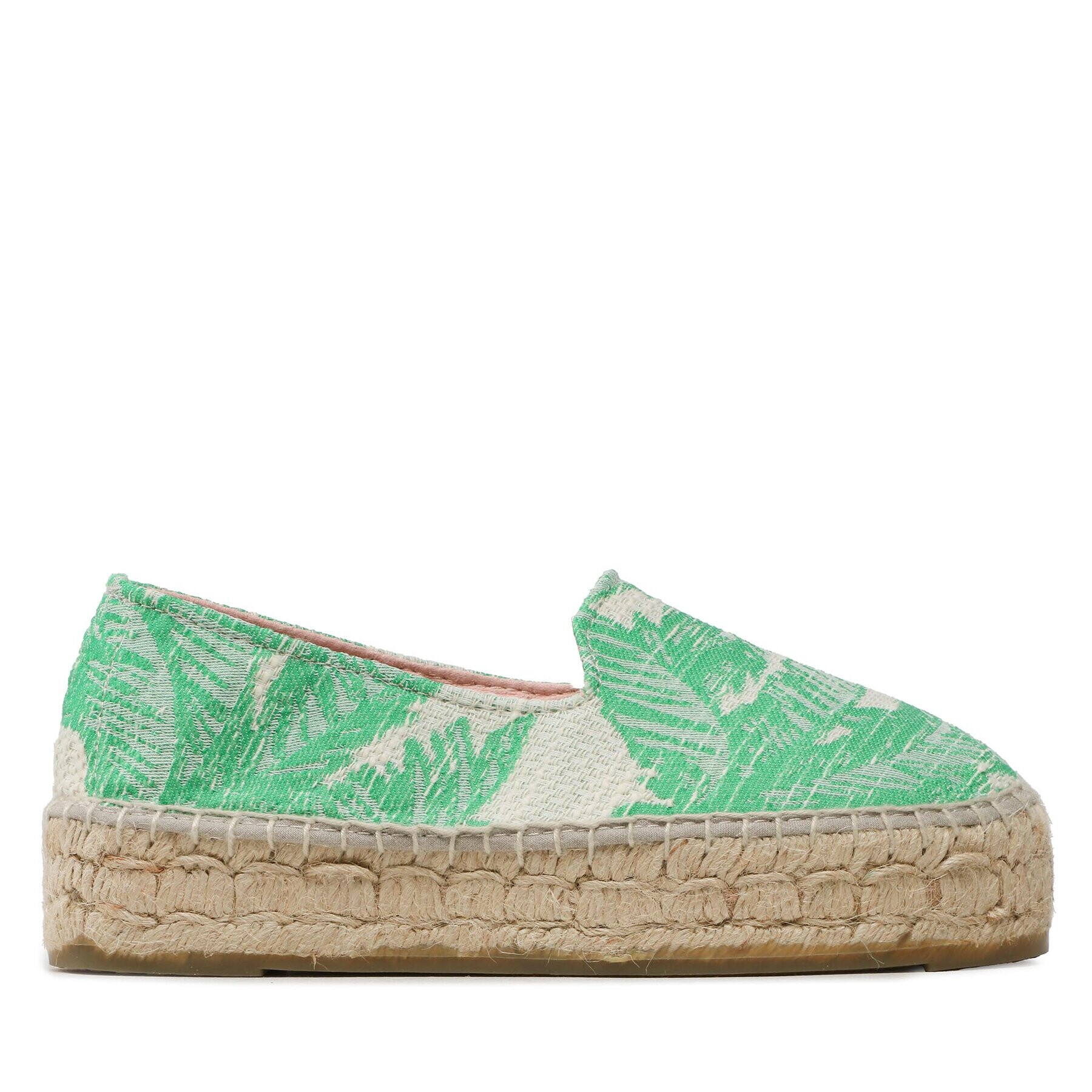 Manebi Еспадрили Cotton Jaquard Double Sole Espadrilles G 4.8 D0 Зелен - Pepit.bg