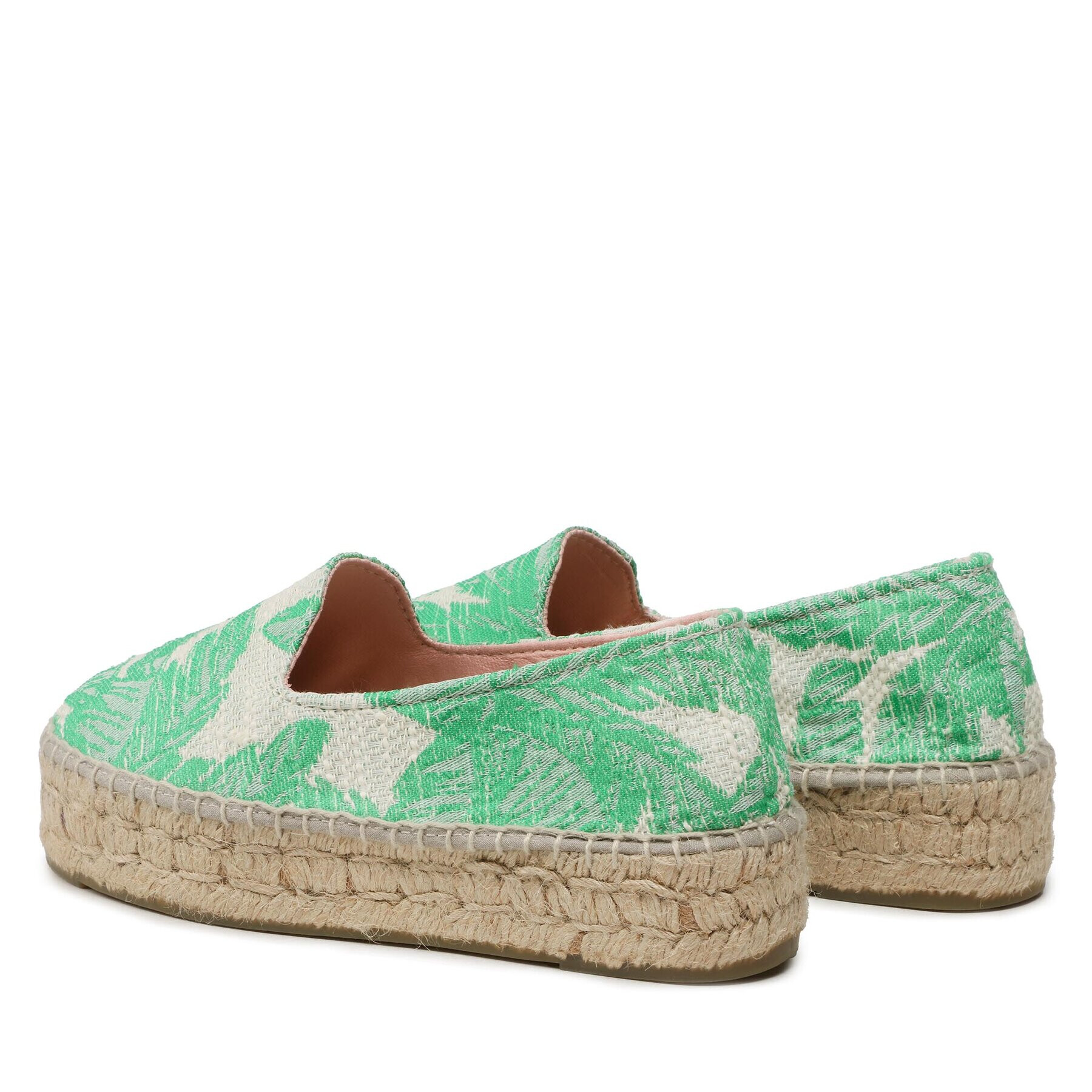 Manebi Еспадрили Cotton Jaquard Double Sole Espadrilles G 4.8 D0 Зелен - Pepit.bg