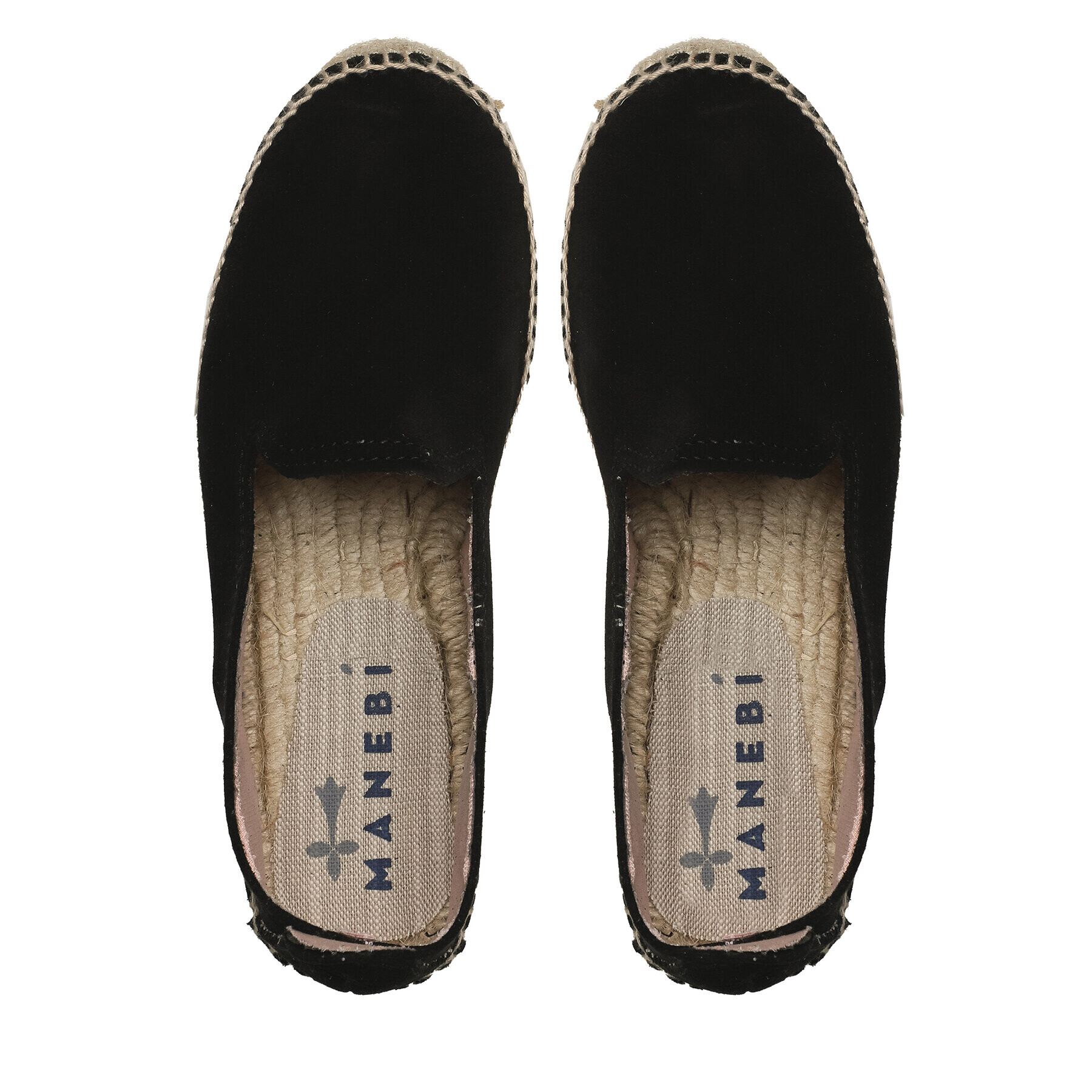 Manebi Еспадрили Double Sole Espadrilles K 1.0 D0 Черен - Pepit.bg