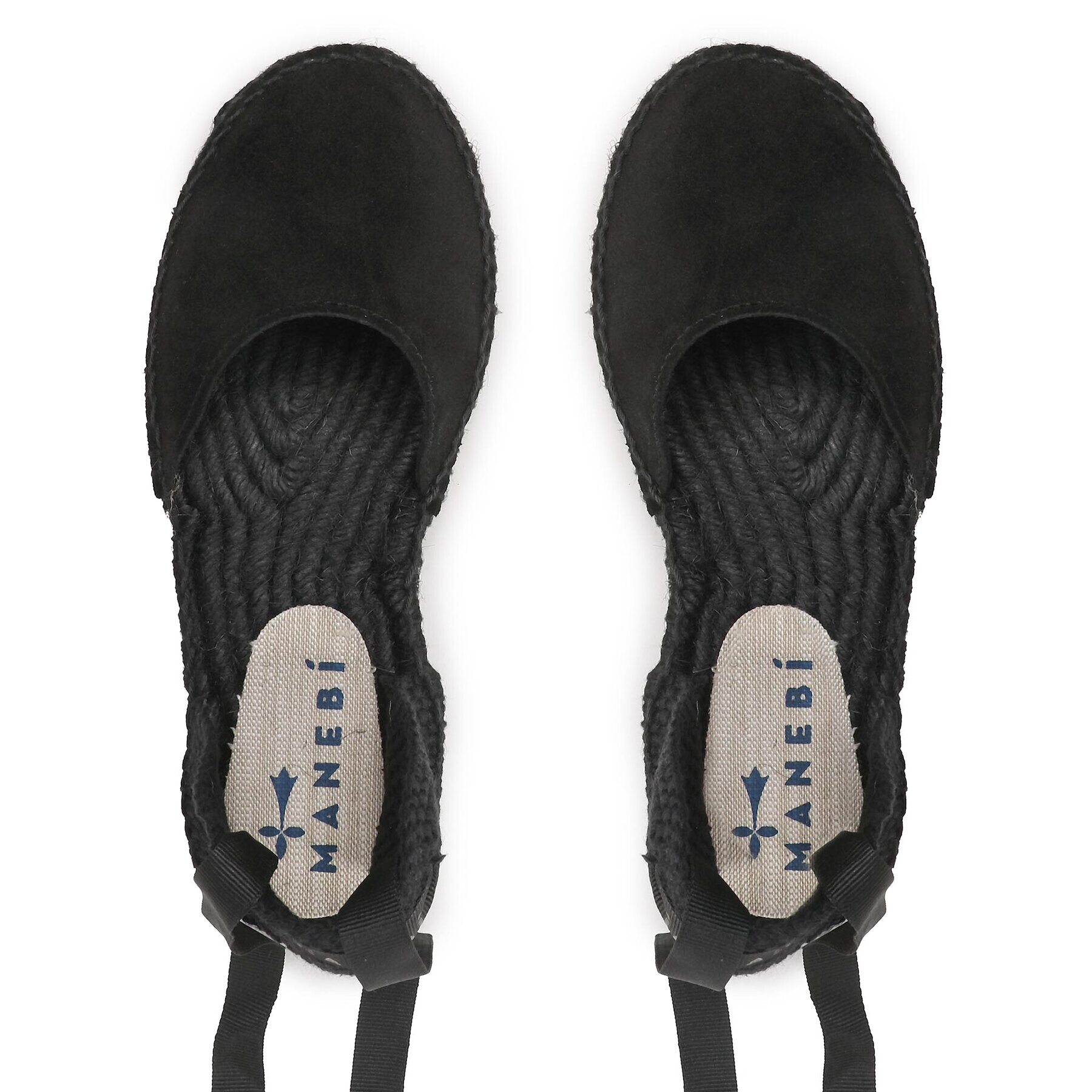 Manebi Еспадрили Flat Valenciana Espadrilles R 2.2 P0 Черен - Pepit.bg