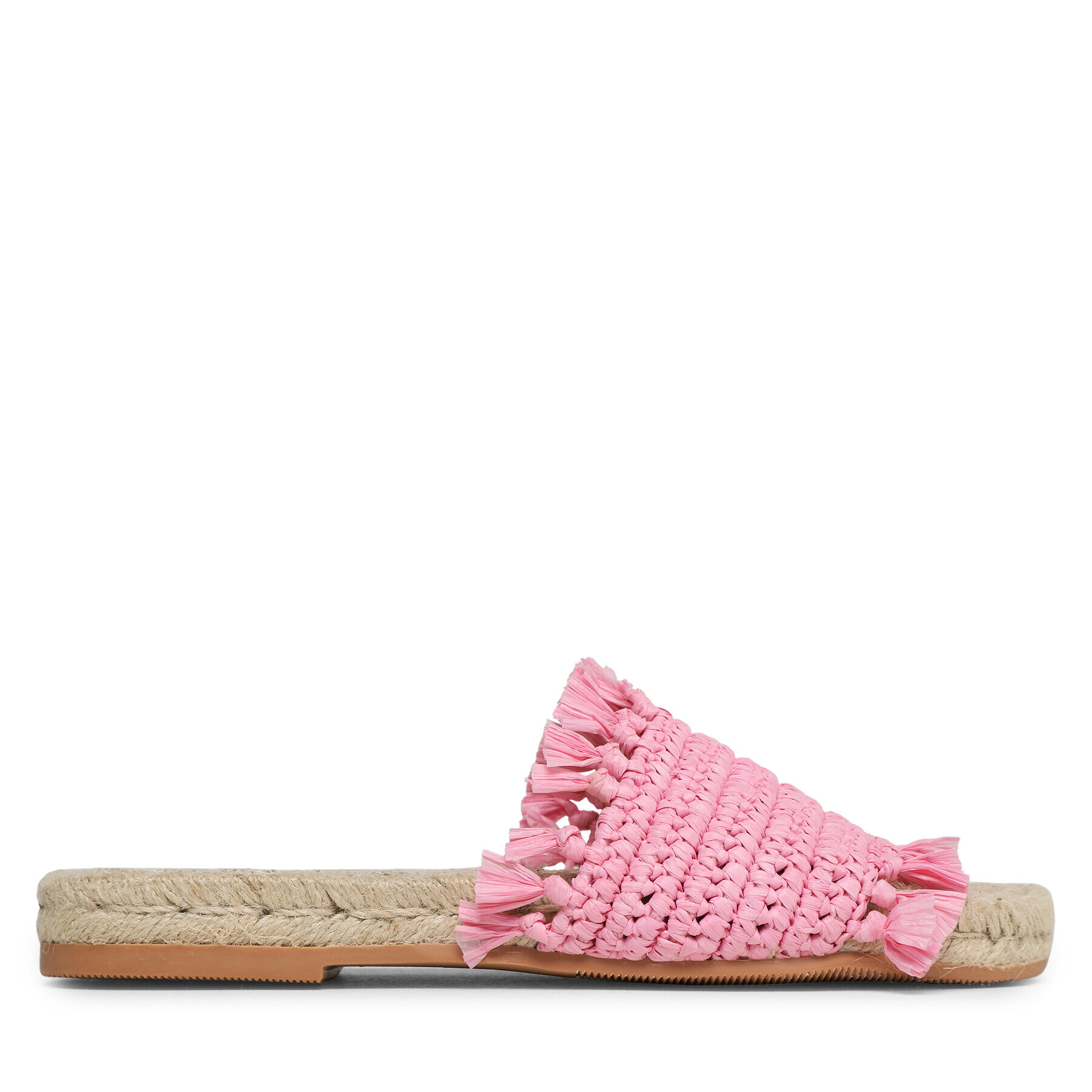 Manebi Еспадрили Fringed Knots Raffia Jute Sandals V 2.9 Y0 Розов - Pepit.bg