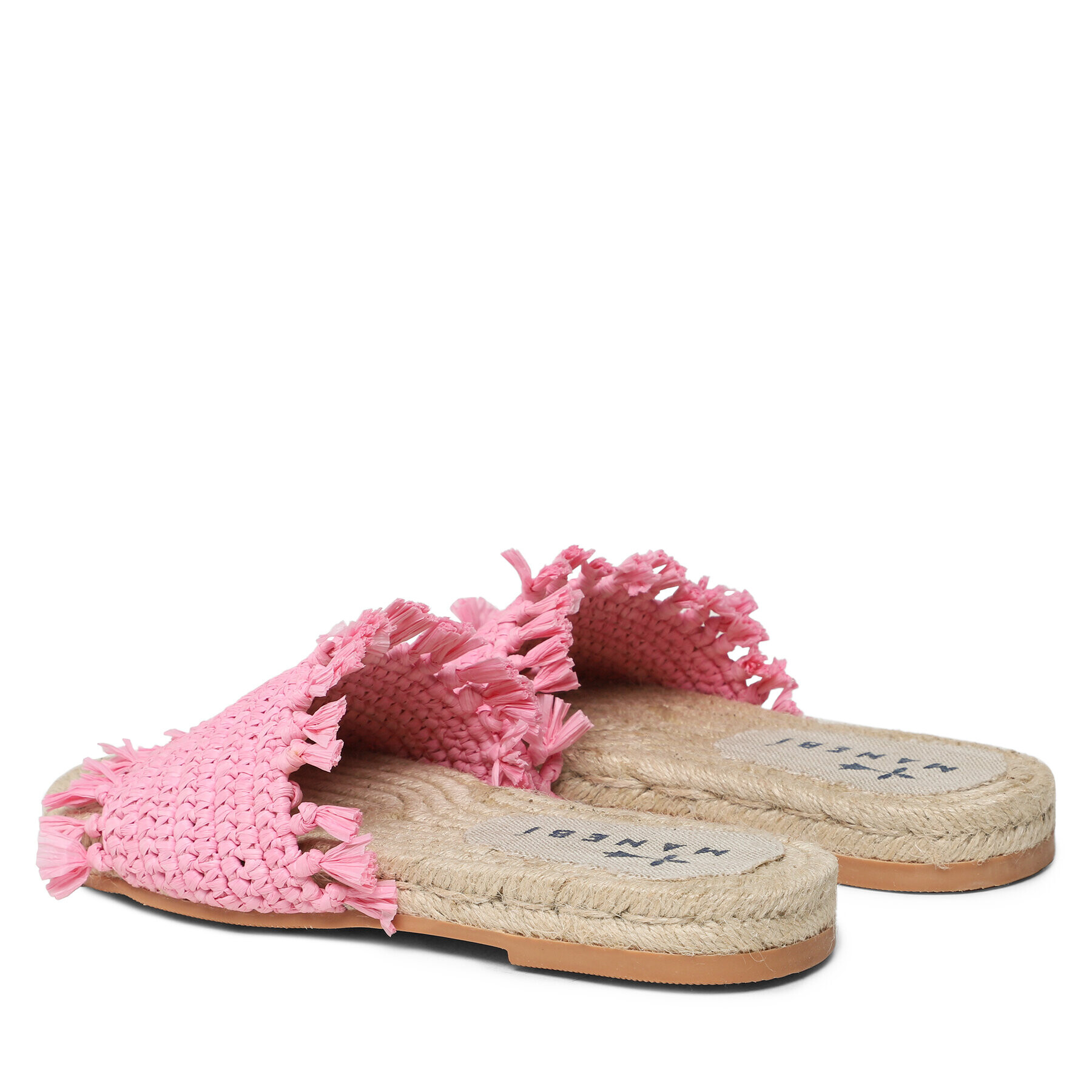 Manebi Еспадрили Fringed Knots Raffia Jute Sandals V 2.9 Y0 Розов - Pepit.bg