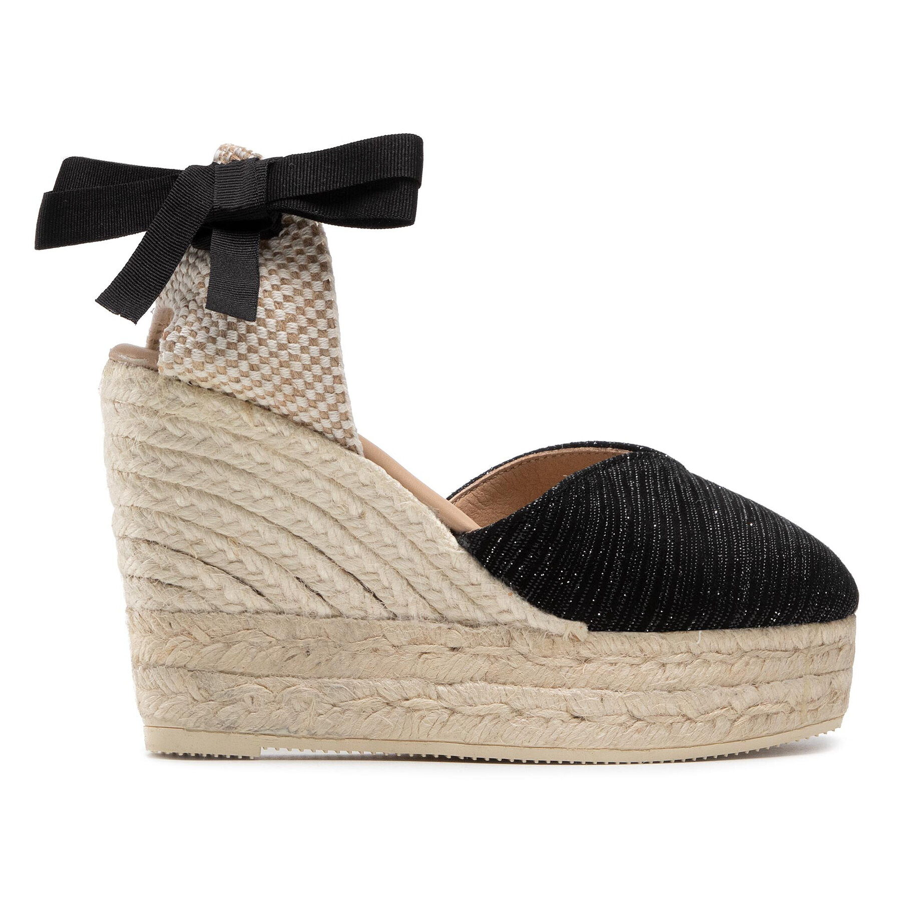 Manebi Еспадрили Heart Shape Wedges G 0.1 WH Черен - Pepit.bg