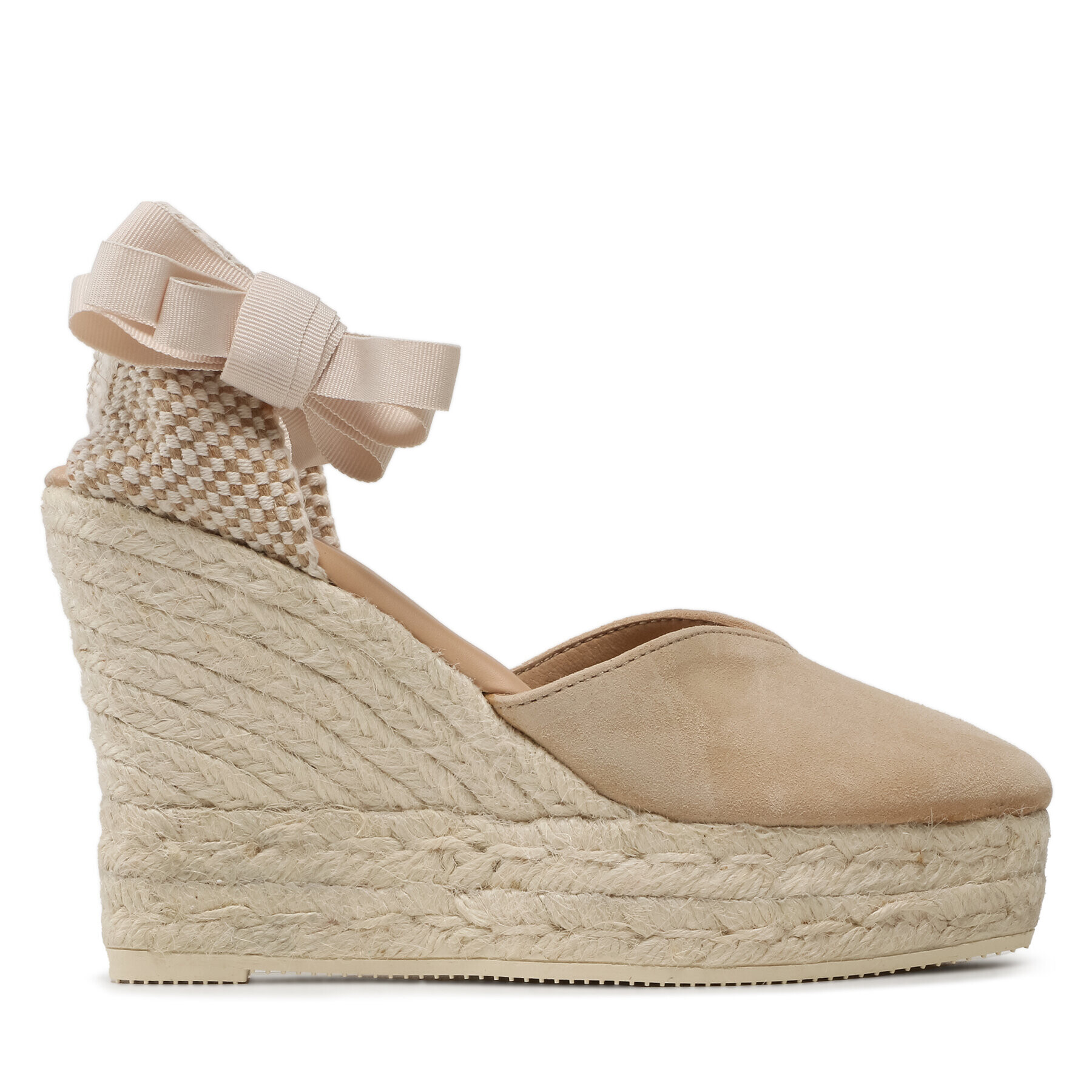 Manebi Еспадрили Heart-Shaped Wedge Espadrilles M 1.1 WH Бежов - Pepit.bg