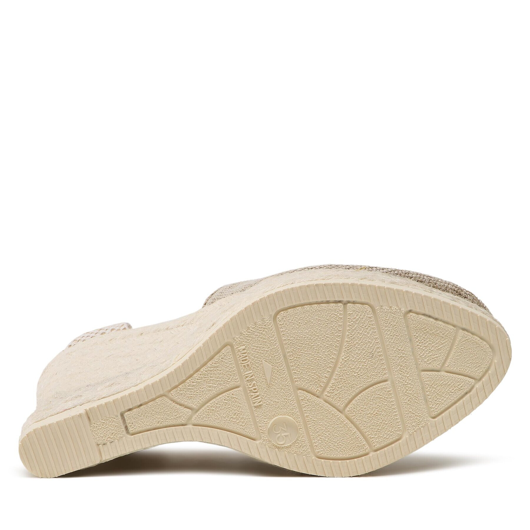 Manebi Еспадрили Heart-Shaped Wedge Espadrilles O 7.1 WH Бежов - Pepit.bg