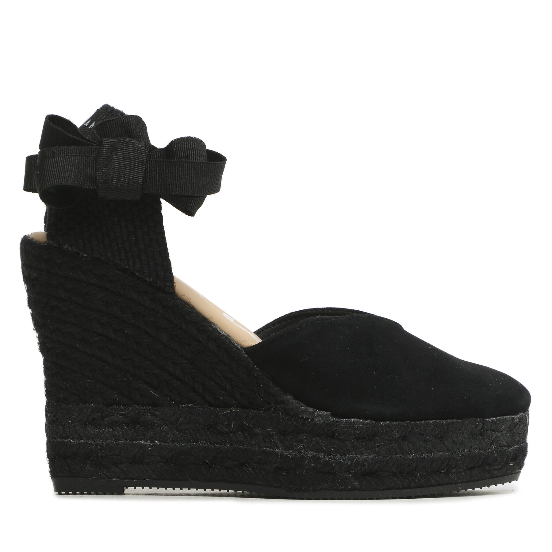 Manebi Еспадрили Heart-Shaped Wedge Espadrilles R 2.2 WH Черен - Pepit.bg