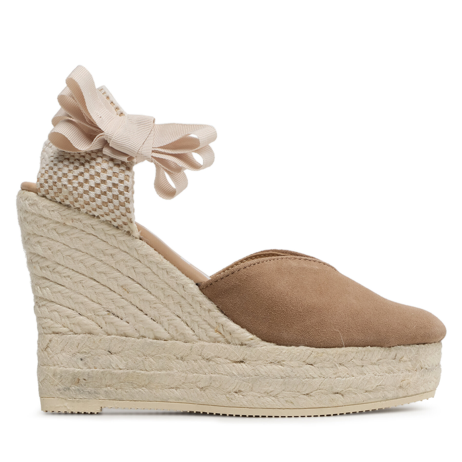 Manebi Еспадрили Heart-Shaped Wedge Espadrilles W 1.9 WH Кафяв - Pepit.bg