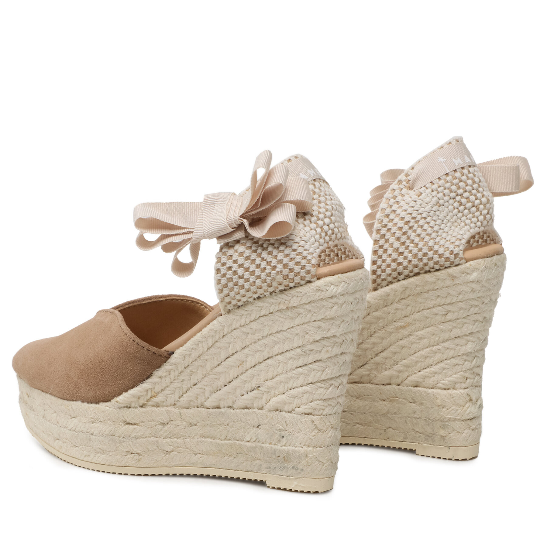 Manebi Еспадрили Heart-Shaped Wedge Espadrilles W 1.9 WH Кафяв - Pepit.bg