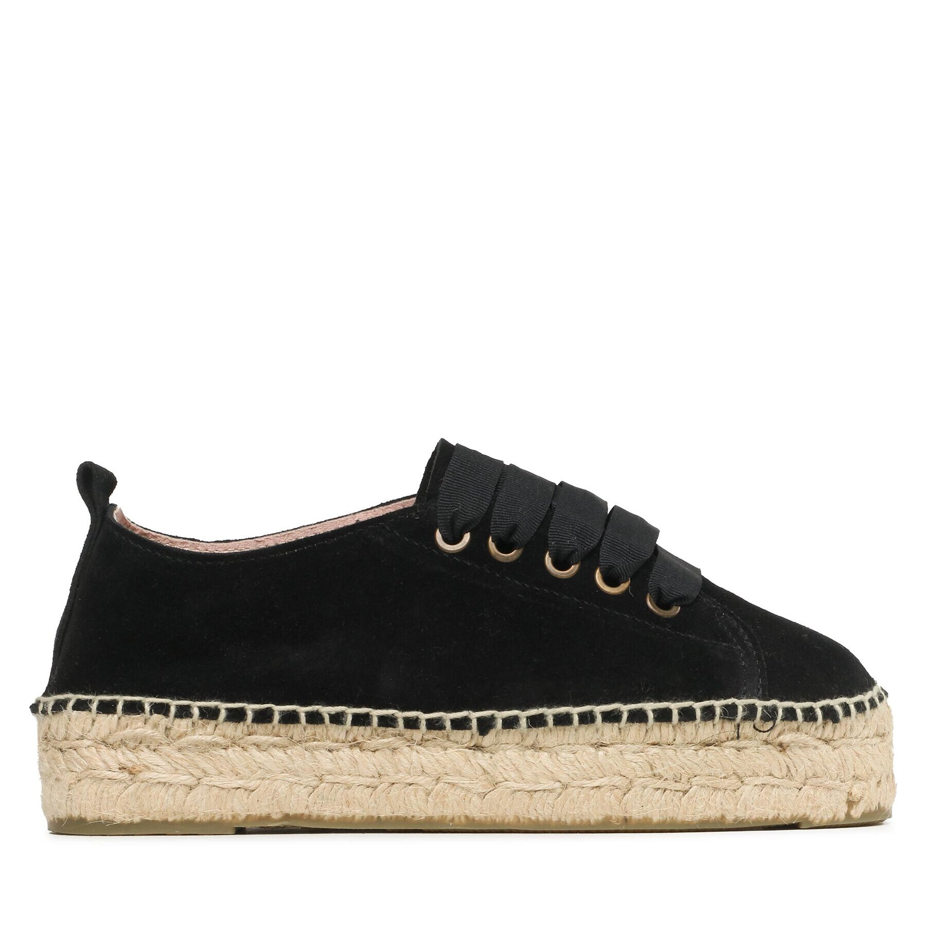 Manebi Еспадрили Lace-Up Espadrilles K 1.0 E0 Черен - Pepit.bg