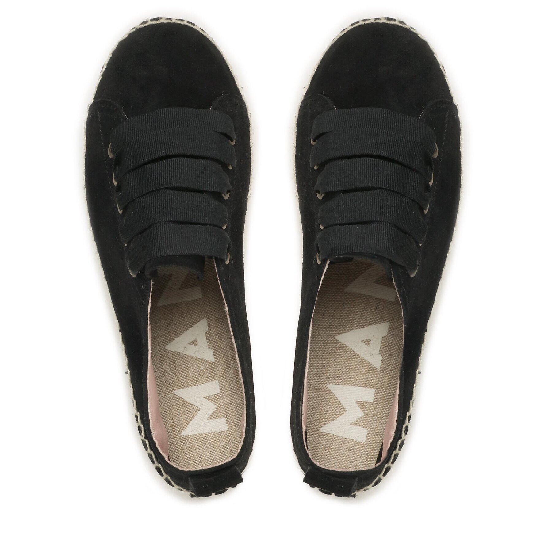 Manebi Еспадрили Lace-Up Espadrilles K 1.0 E0 Черен - Pepit.bg