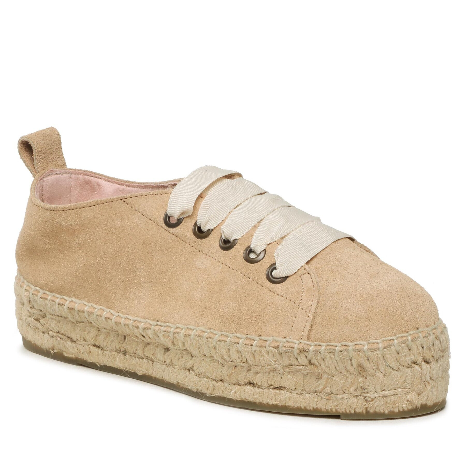Manebi Еспадрили Lace-Up Espadrilles K 1.1 E0 Бежов - Pepit.bg