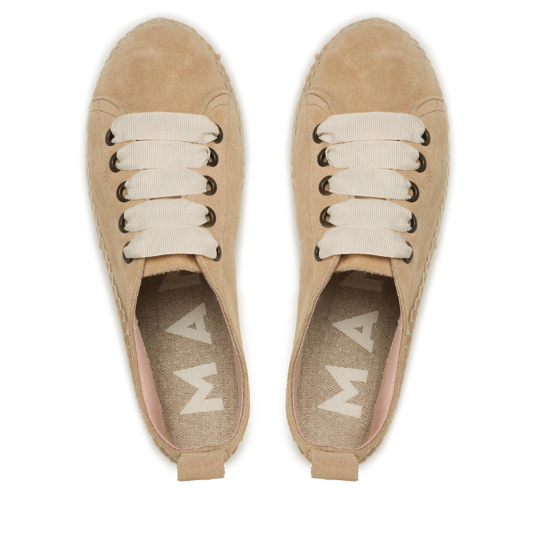 Manebi Еспадрили Lace-Up Espadrilles K 1.1 E0 Бежов - Pepit.bg