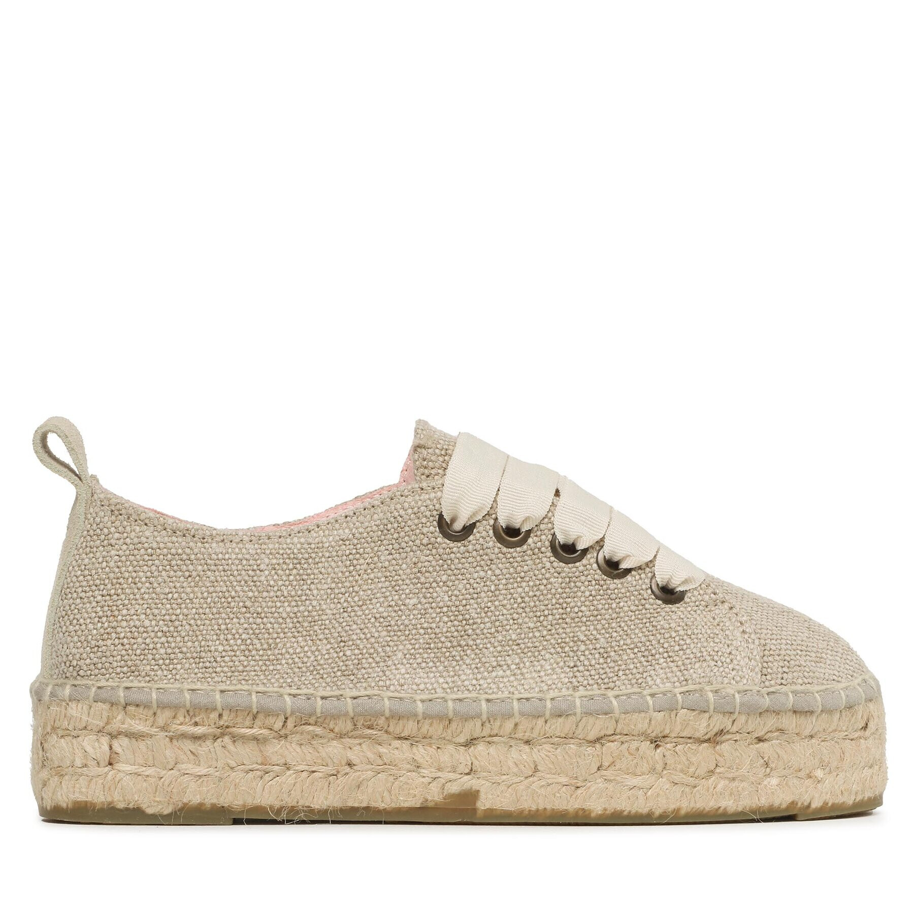 Manebi Еспадрили Lace-Up Espadrilles O 7.1 E0 Бежов - Pepit.bg