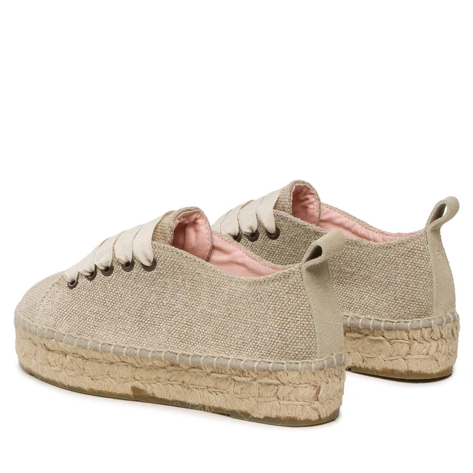Manebi Еспадрили Lace-Up Espadrilles O 7.1 E0 Бежов - Pepit.bg