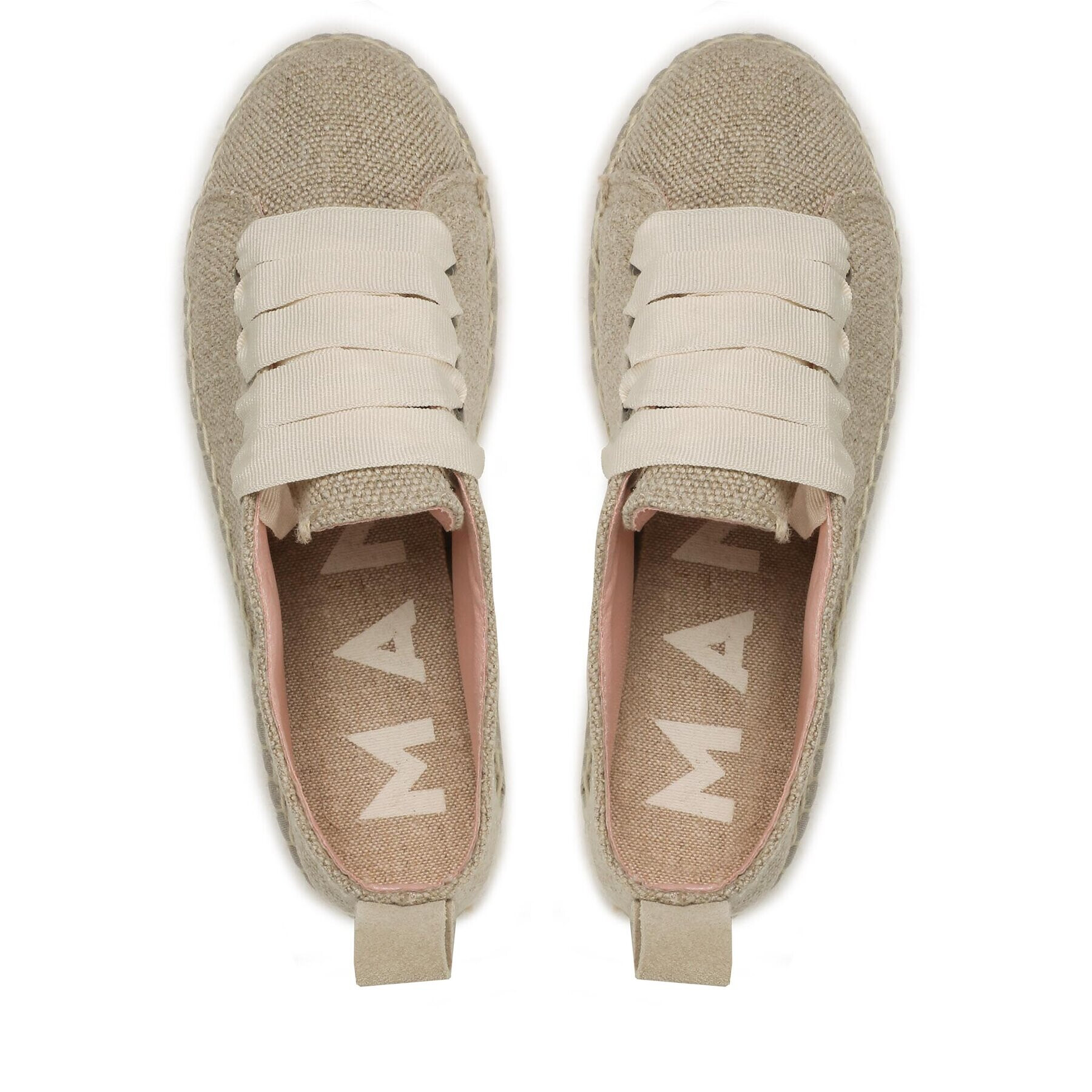 Manebi Еспадрили Lace-Up Espadrilles O 7.1 E0 Бежов - Pepit.bg