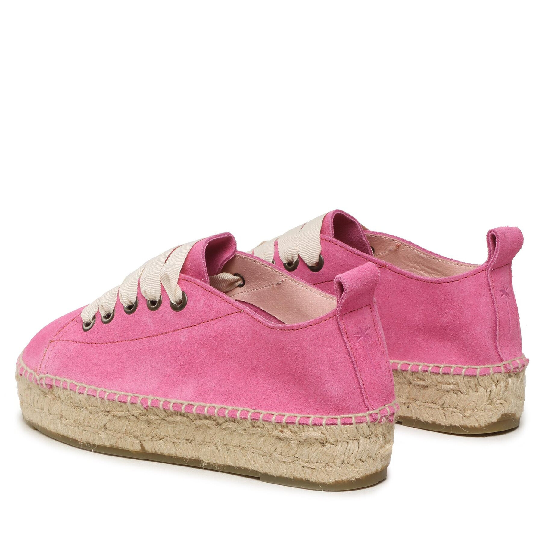 Manebi Еспадрили Lace-Up Espadrilles R 3.6 E0 Розов - Pepit.bg