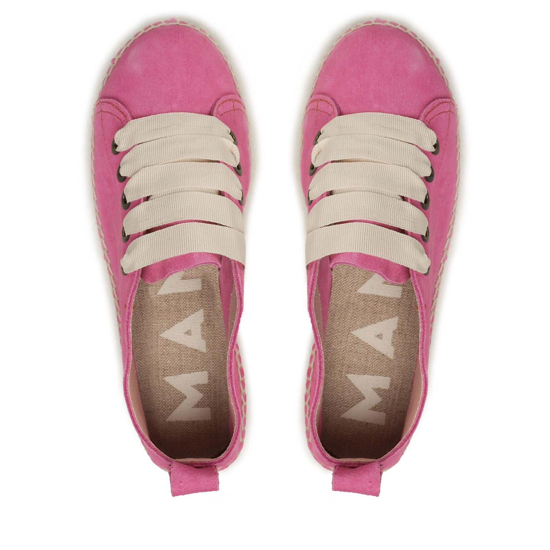 Manebi Еспадрили Lace-Up Espadrilles R 3.6 E0 Розов - Pepit.bg
