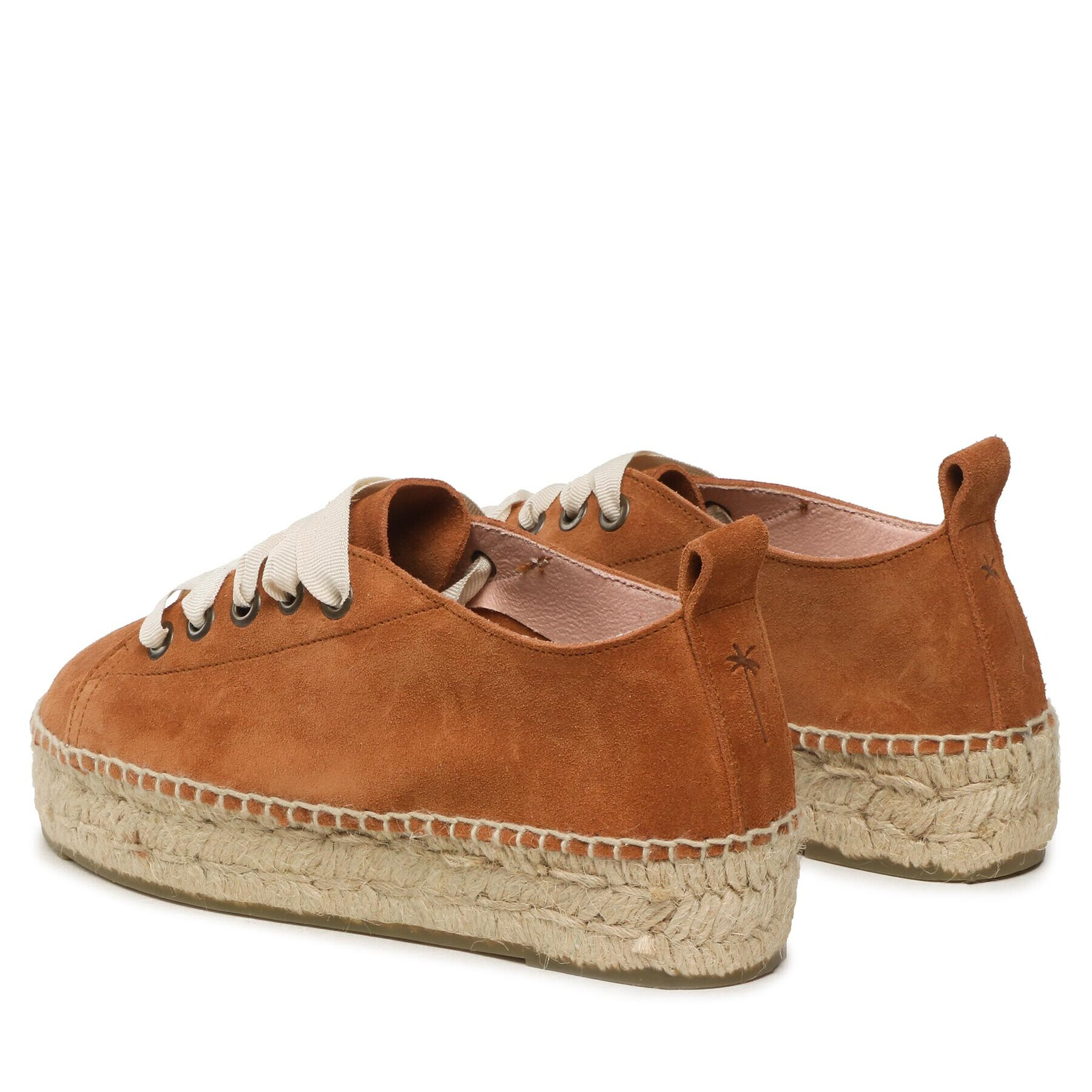 Manebi Еспадрили Lace-Up Espadrilles R 3.9 E0 Кафяв - Pepit.bg