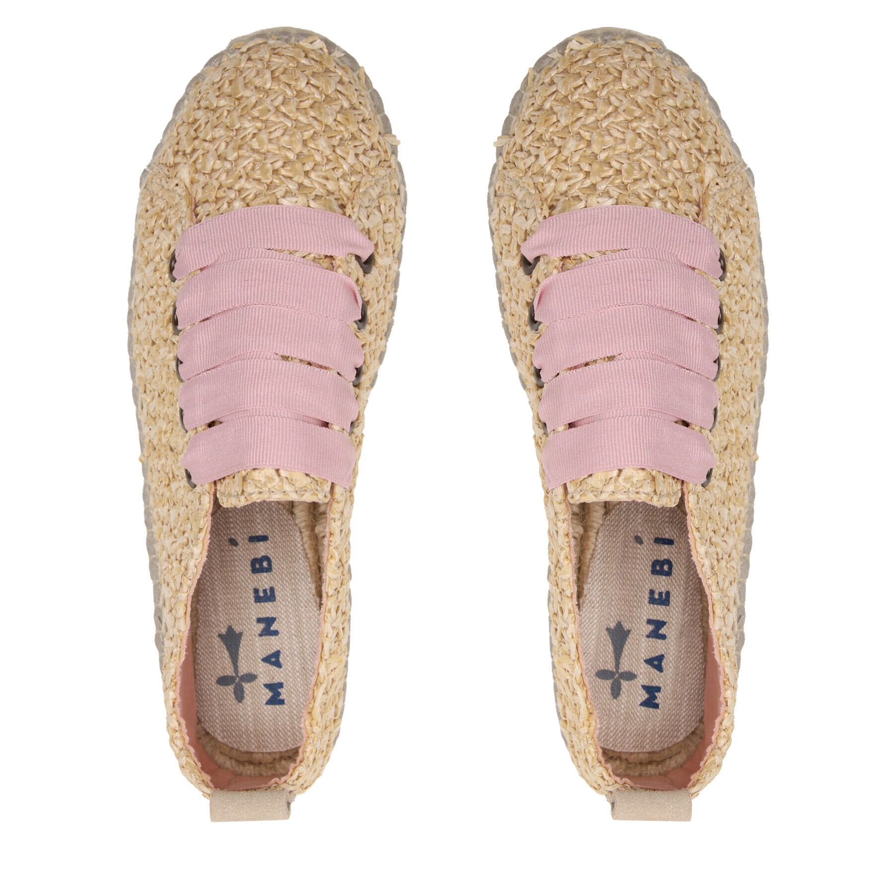 Manebi Еспадрили Lace-Up Espadrilles V 2.7 E0 Бежов - Pepit.bg