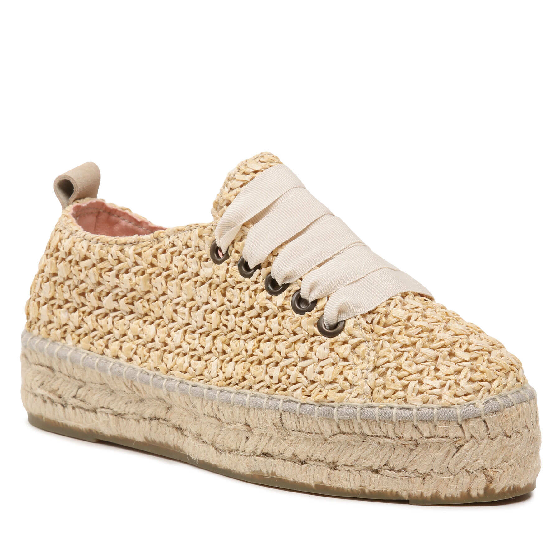Manebi Еспадрили Lace-Up Espadrilles V 2.7 E0 Бежов - Pepit.bg