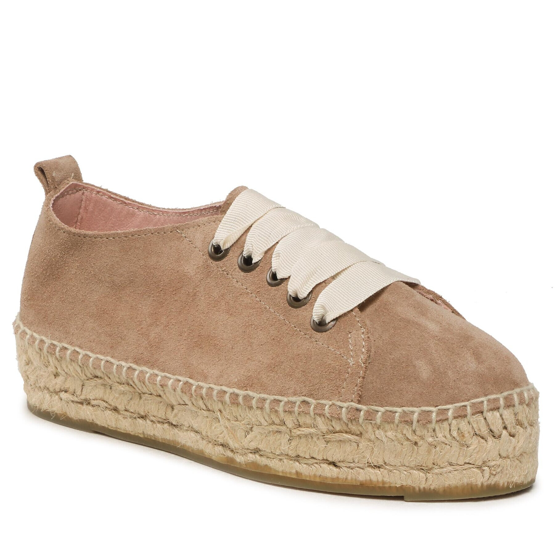 Manebi Еспадрили Lace-Up Espadrilles W 1.9 E0 Бежов - Pepit.bg